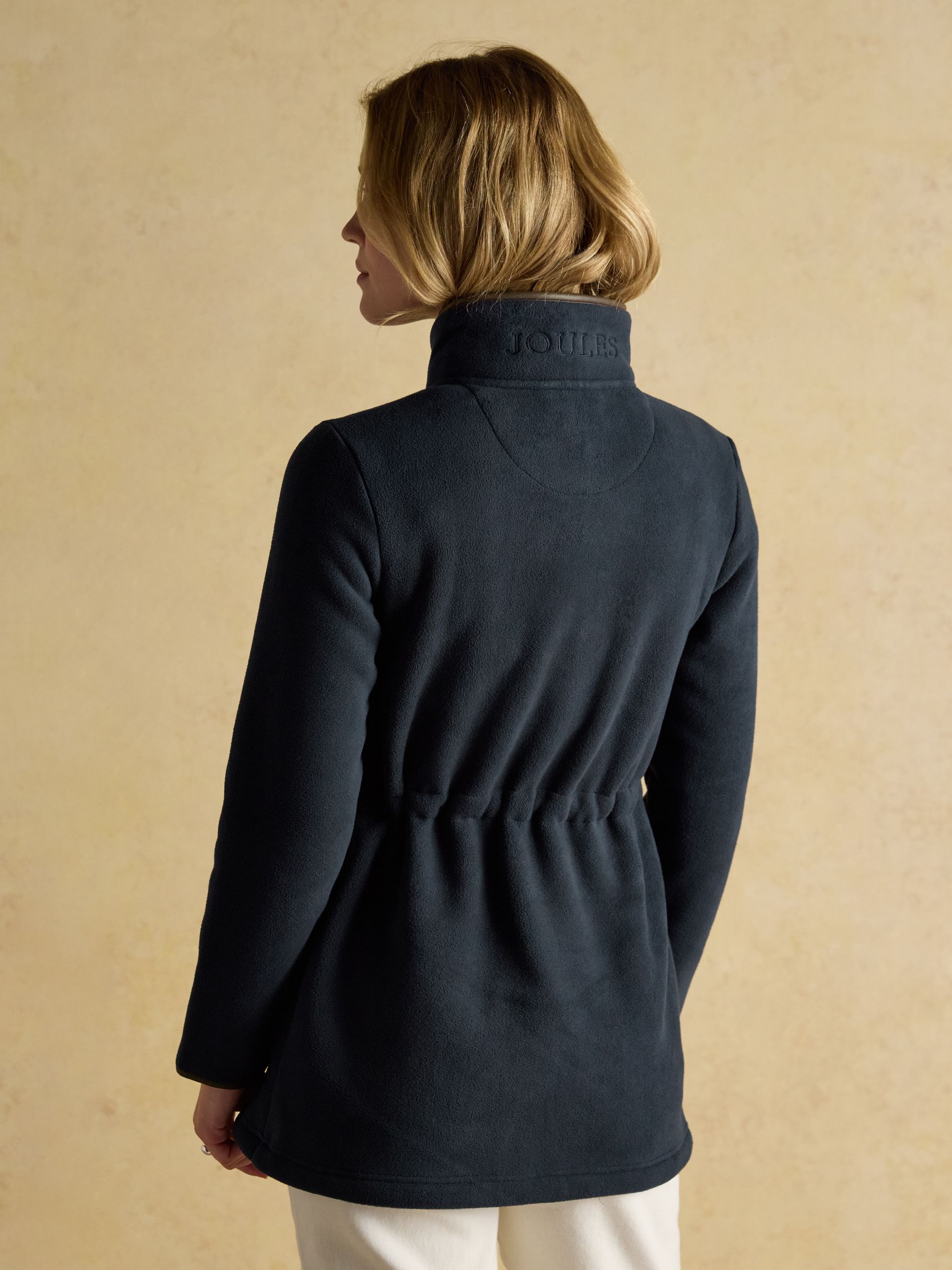 Heritage Navy Longline Zip Through Fleece - Image 2 of 11