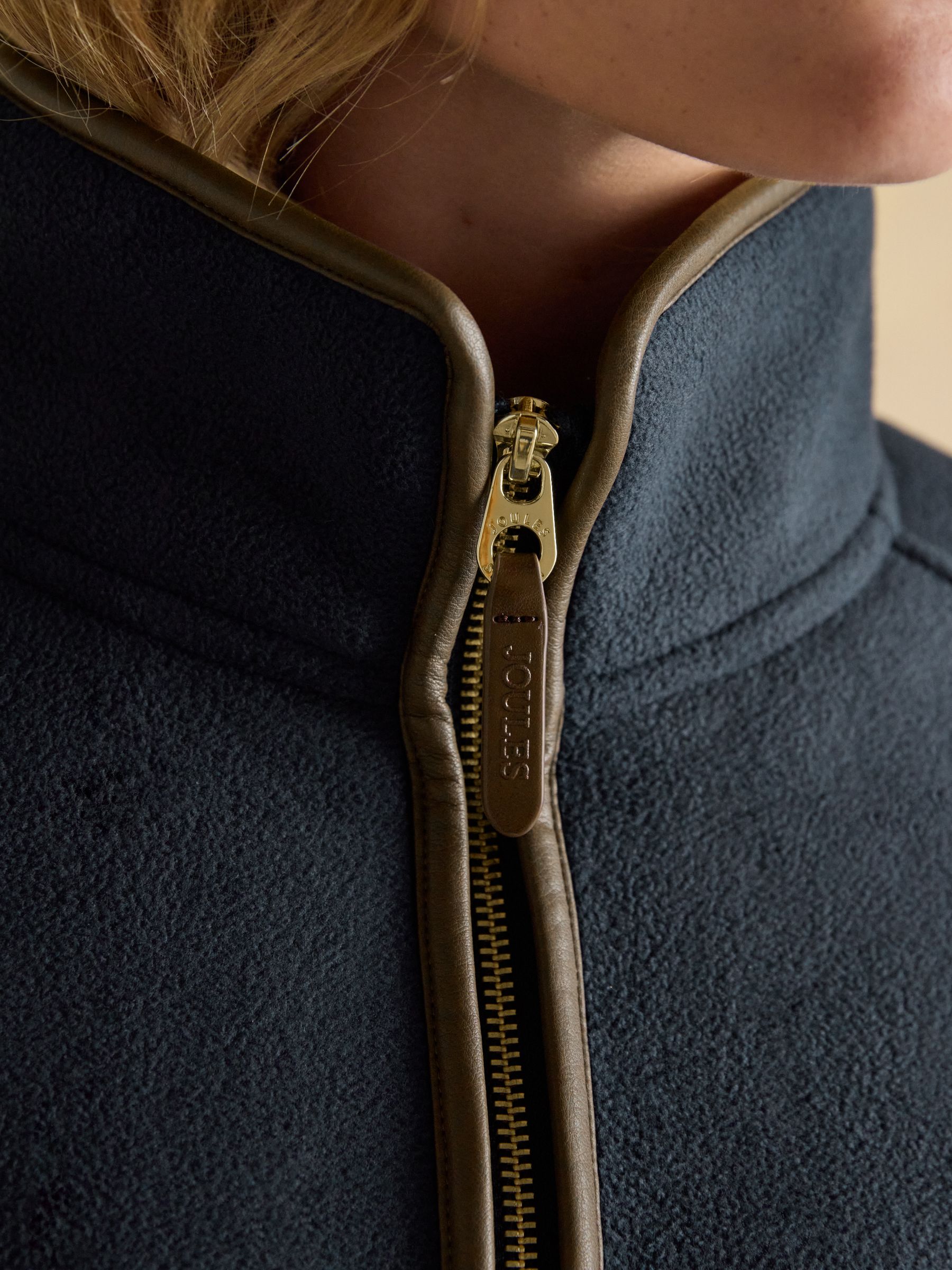 Heritage Navy Longline Zip Through Fleece - Image 6 of 11