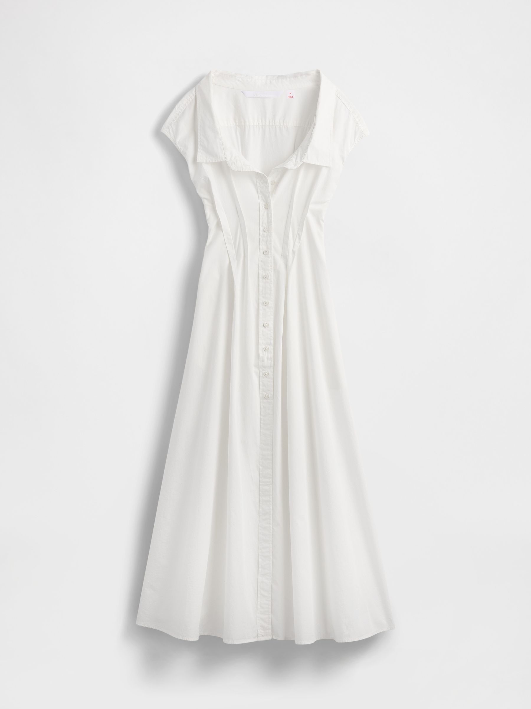 White Poplin Maxi Shirt Dress - Image 7 of 7