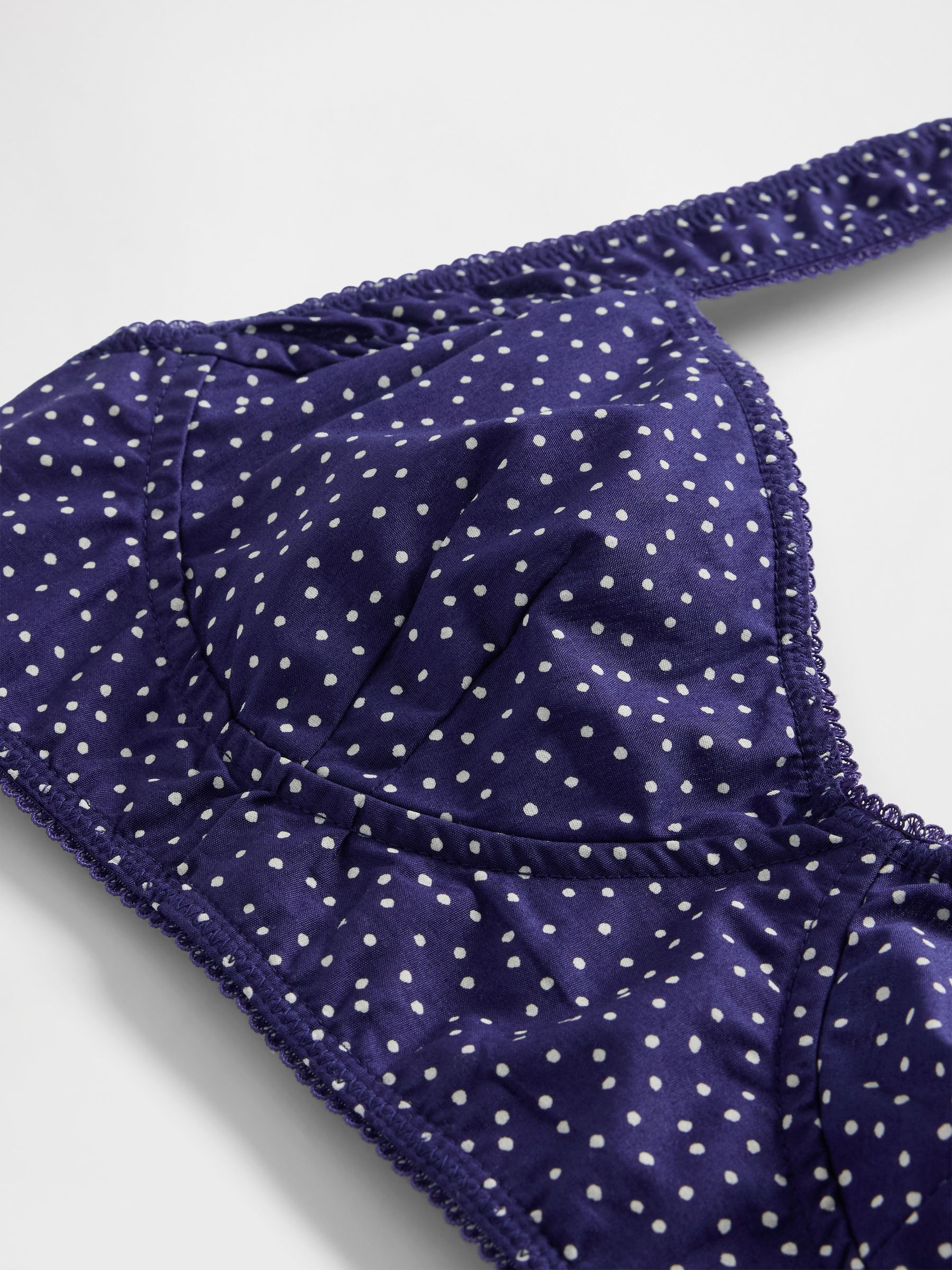 Blue Dot Poplin Bralette - Image 7 of 7