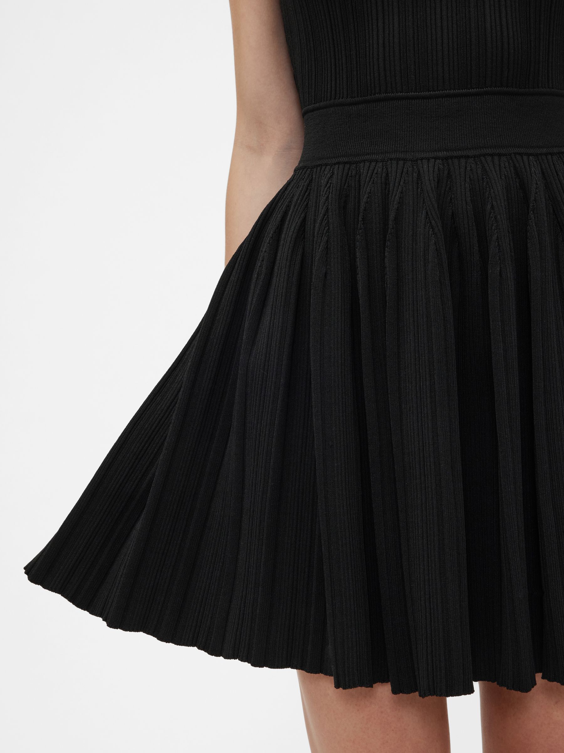 Black Rib Mini Dress - Image 5 of 6