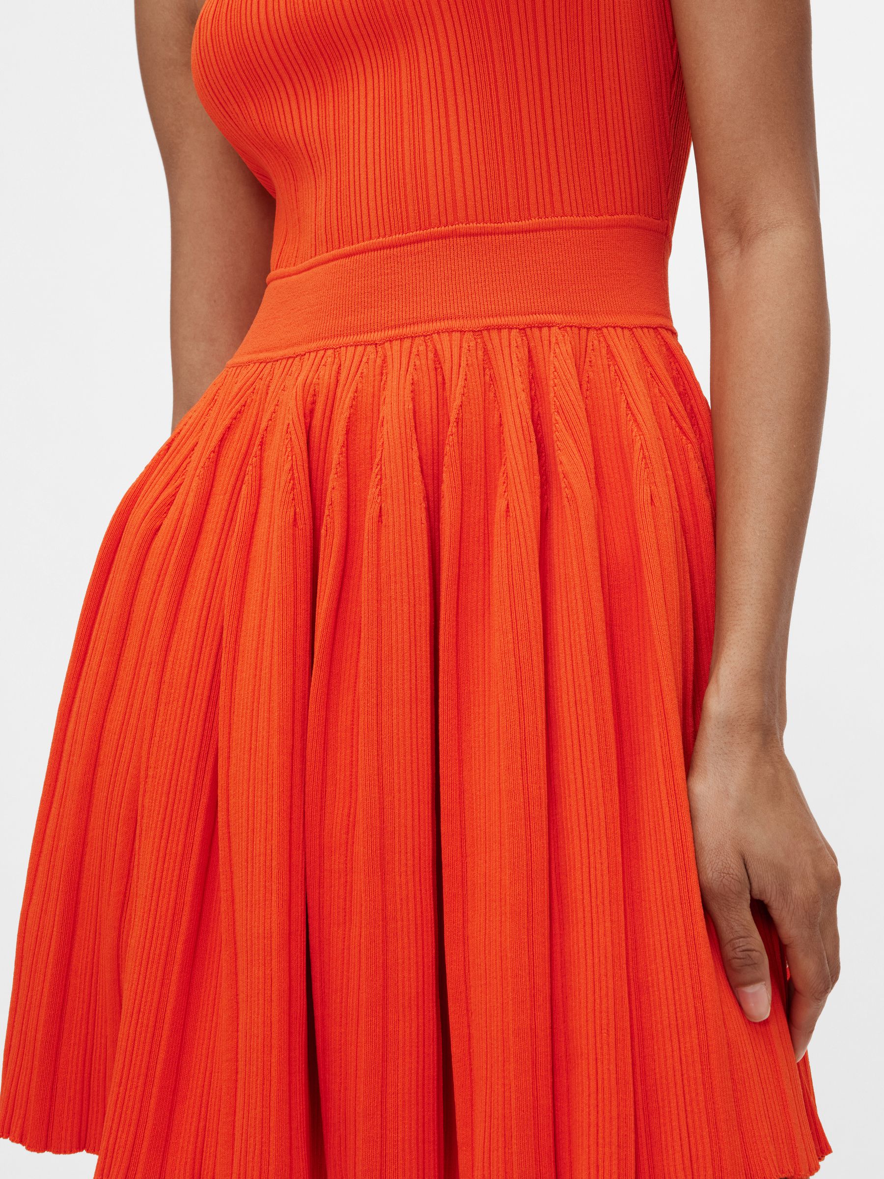 GapStudio Orange Rib Mini Dress - Image 5 of 6