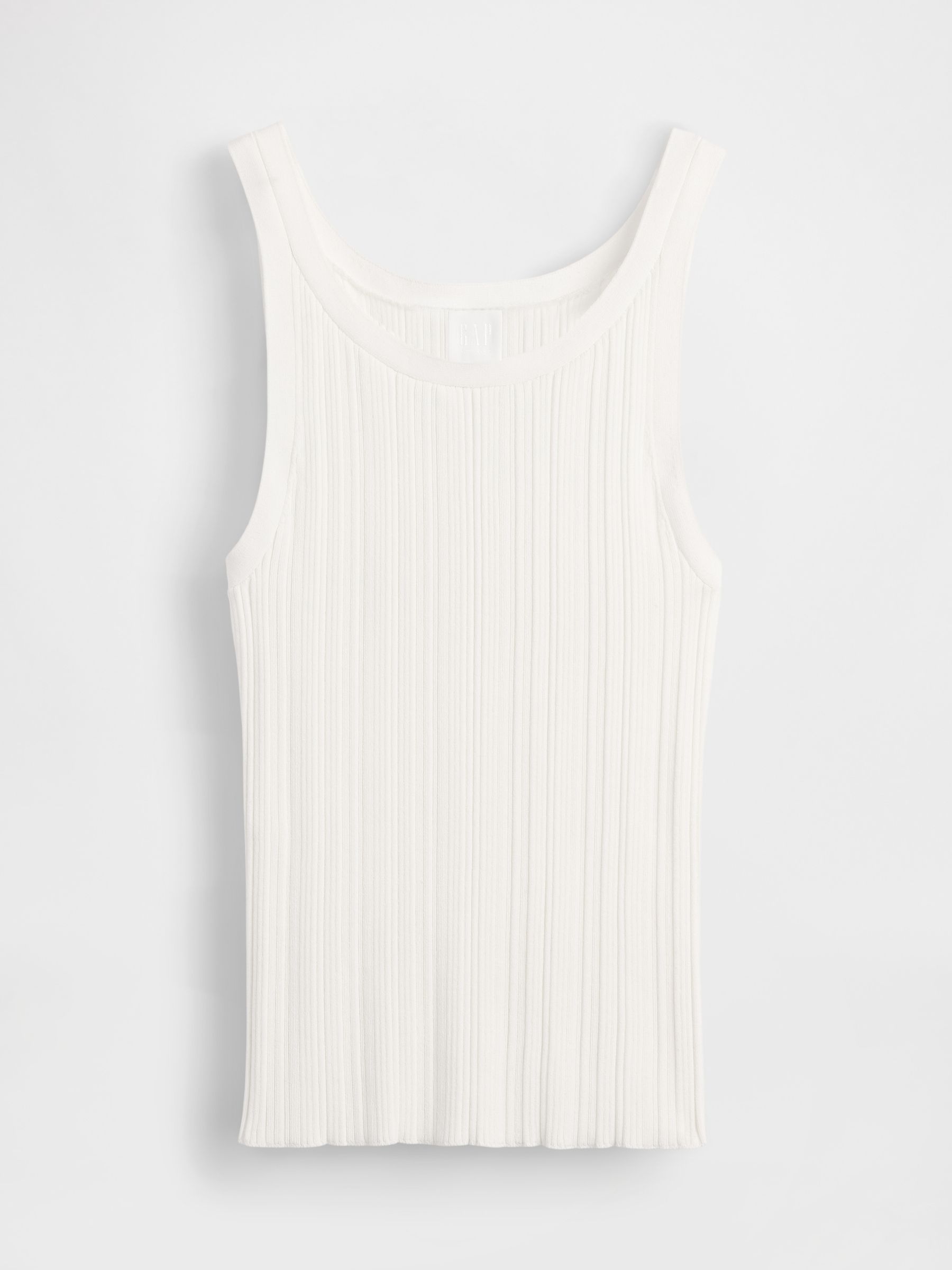 GapStudio White Rib Tank Top - Image 5 of 5