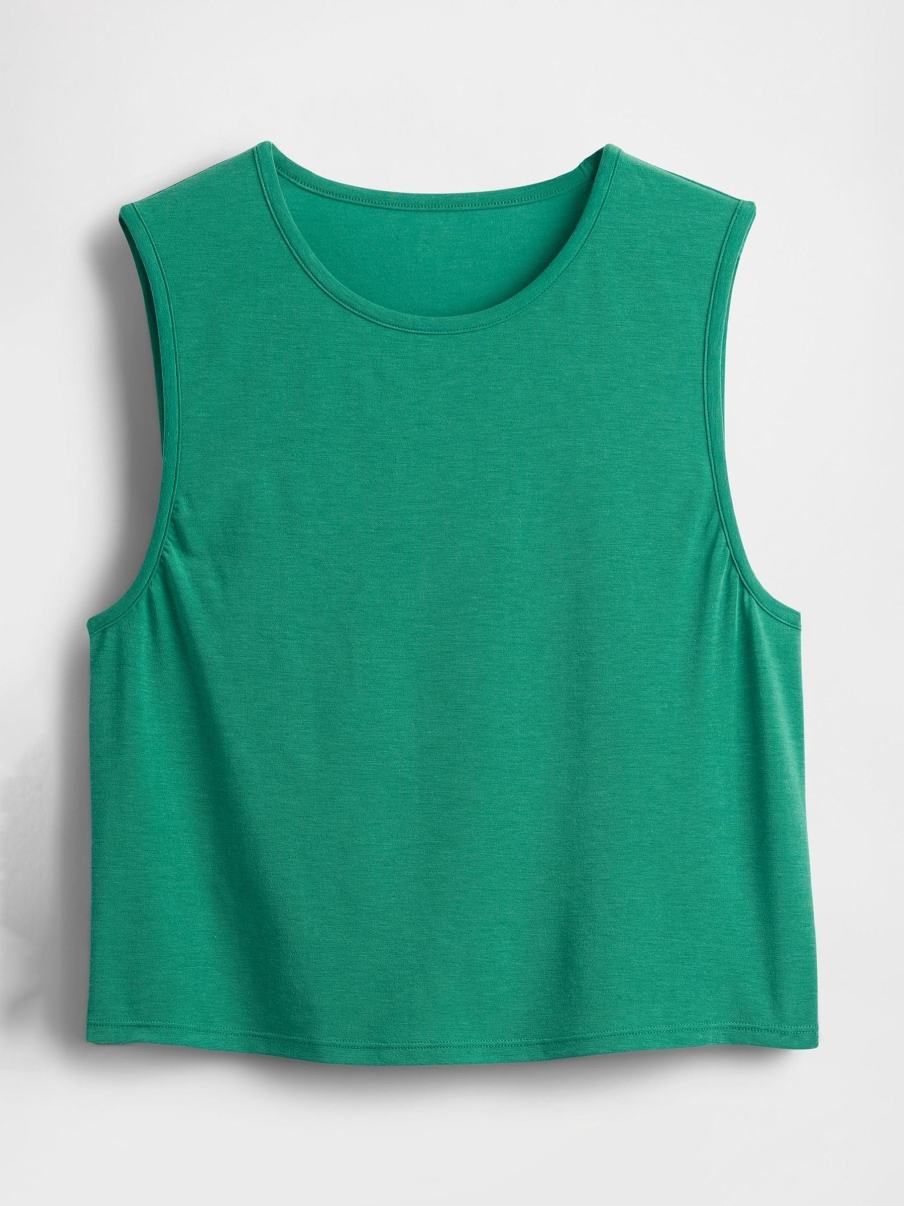 Green Breathe Cropped Muscle Vest - Image 5 of 5
