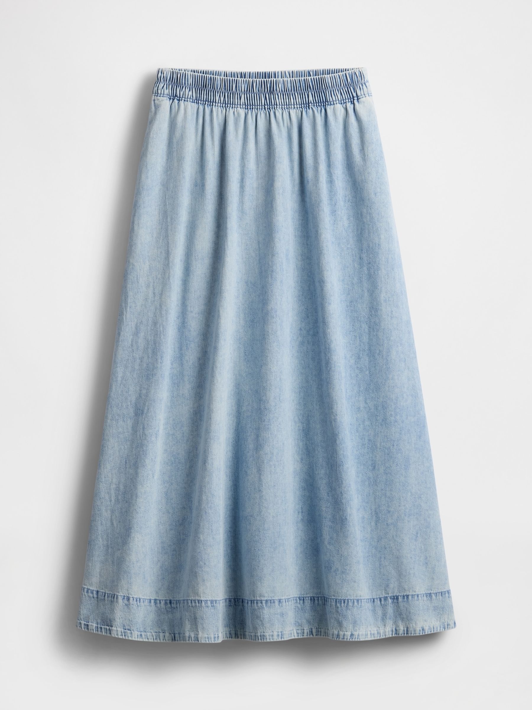 Blue Denim Easy Maxi Skirt - Image 5 of 5