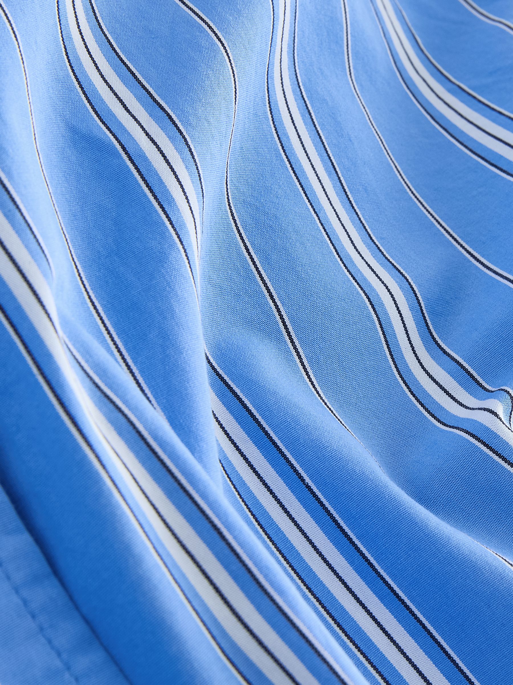 Blue Stripe DÔEN Poplin Shirt - Image 8 of 9