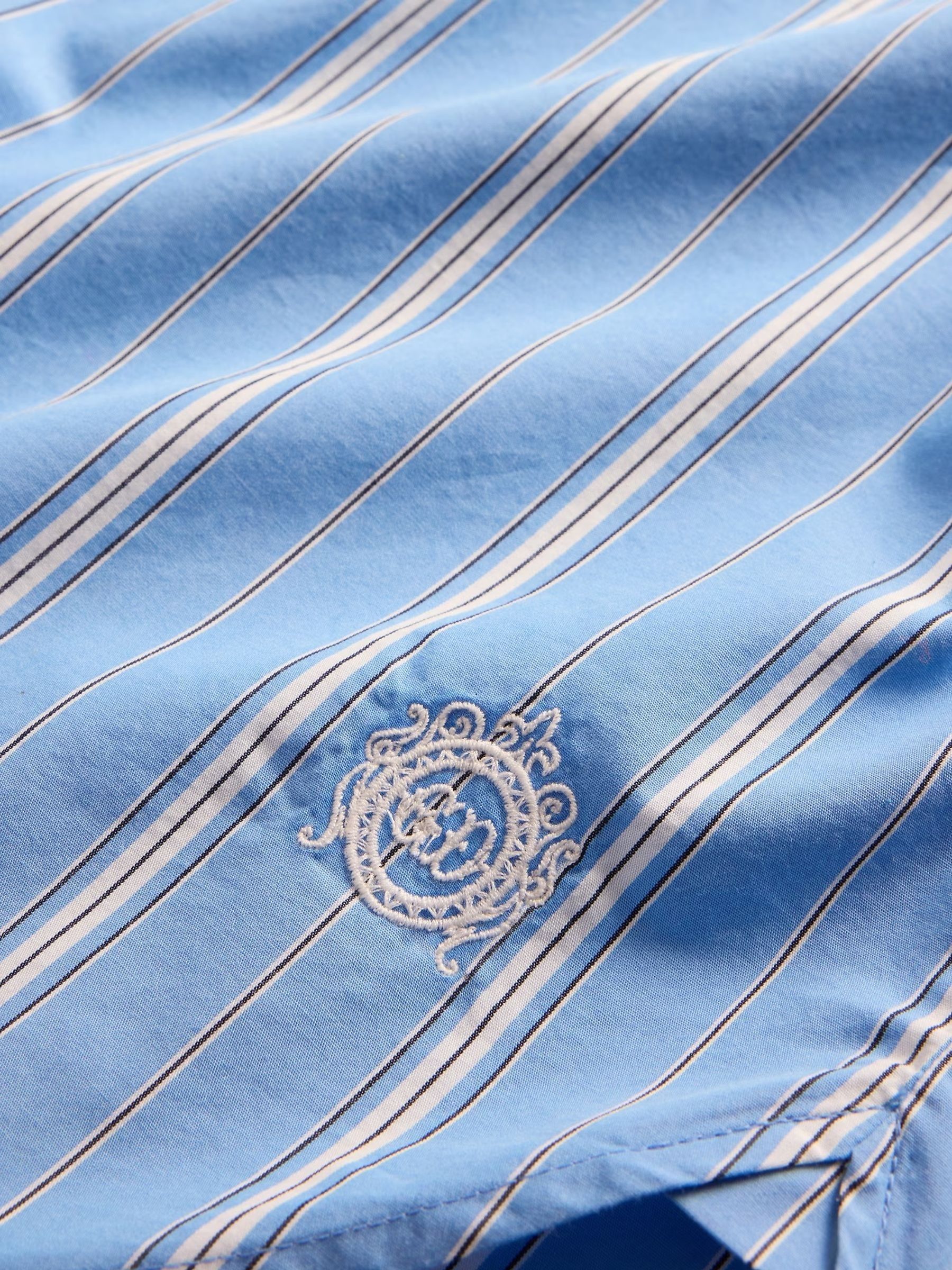 Blue Stripe DÔEN Poplin Shirt - Image 9 of 9