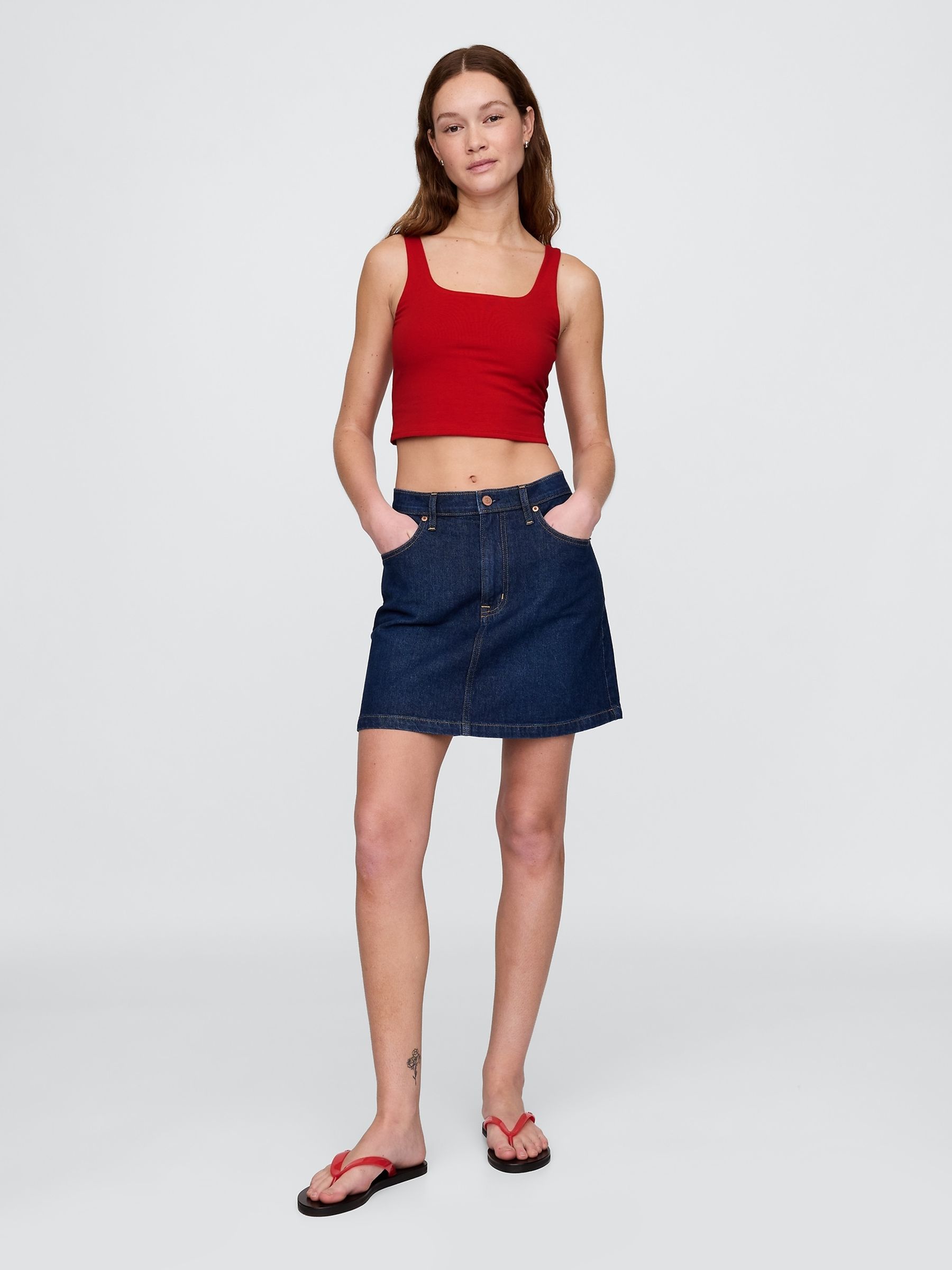 Red CloseKnit Jersey Brami - Image 3 of 4