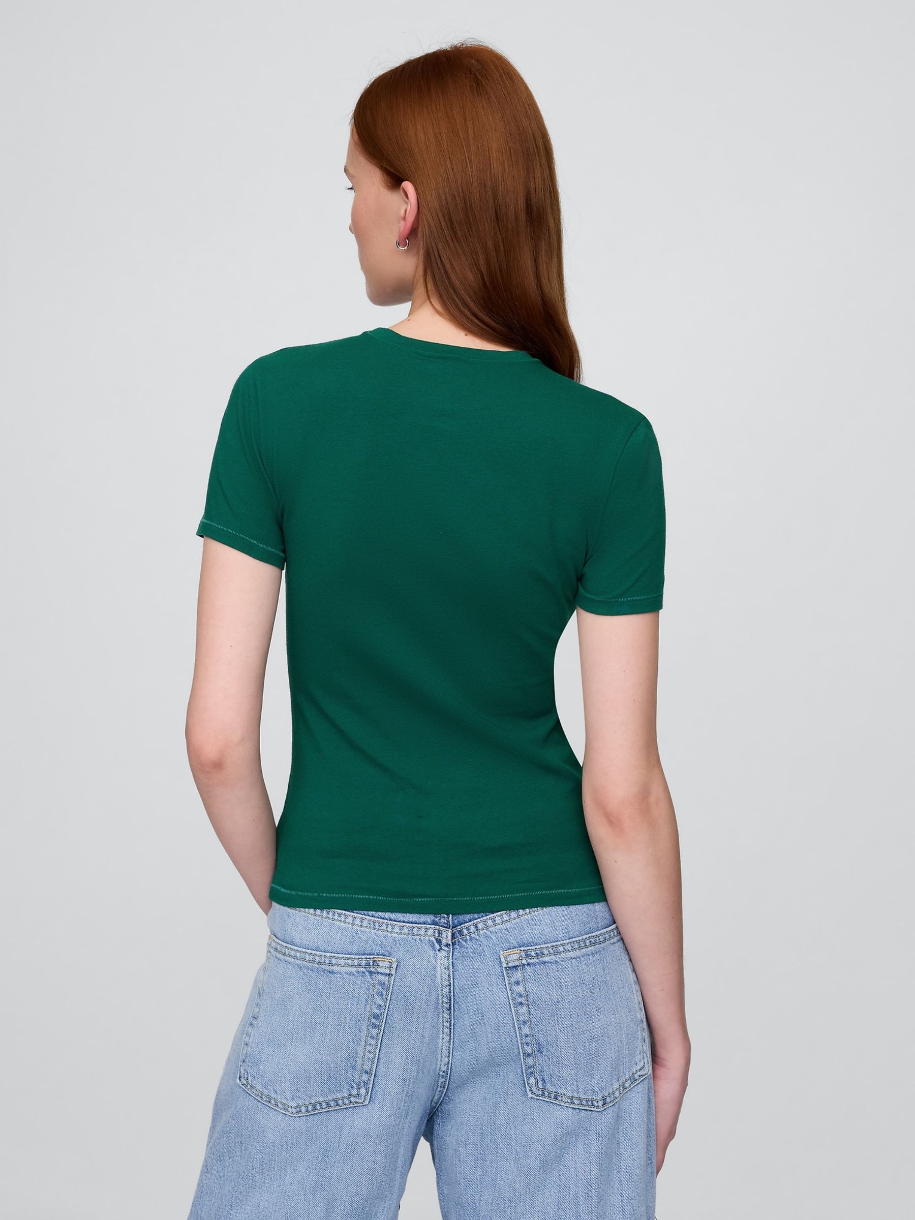 Green CloseKnit Jersey Short Sleeve Crew Neck T-Shirt - Image 2 of 5