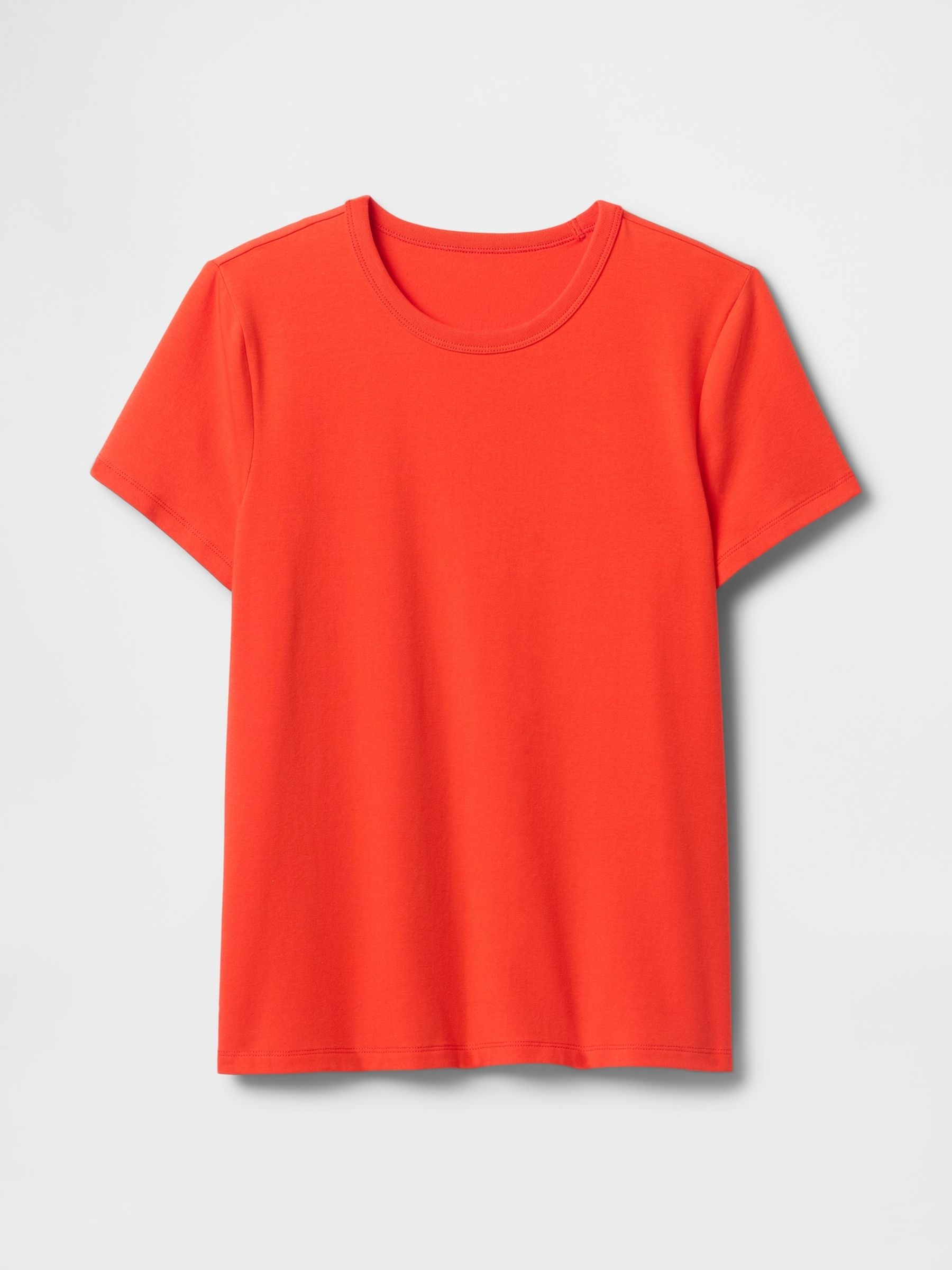 Red Crew Neck Favourite Cotton Short Sleeve T-Shirt - Image 5 of 5