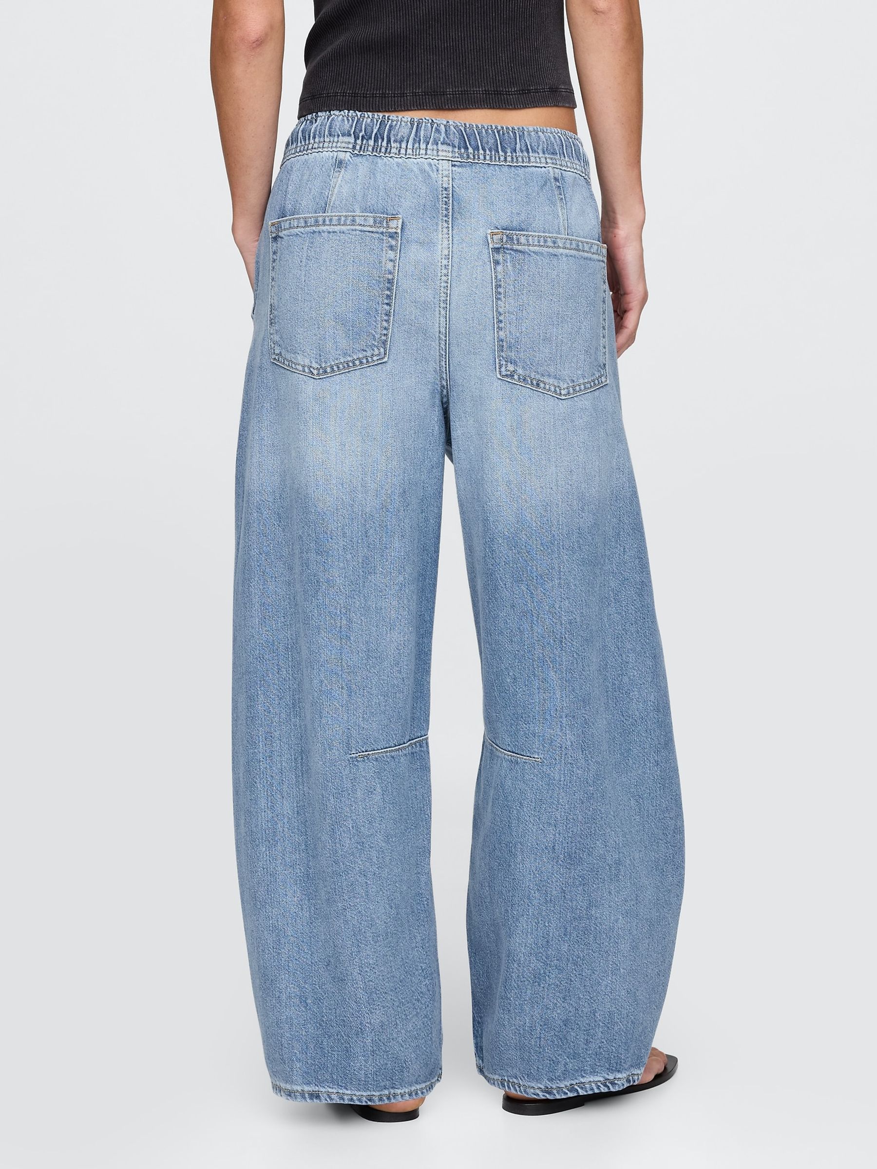 Blue Mid Rise UltraSoft Easy Horseshoe Jeans - Image 2 of 5