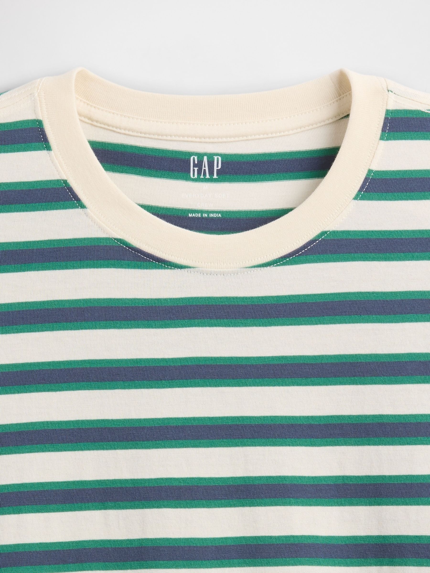 Green Stripe Everyday Crewneck T-Shirt - Image 5 of 5