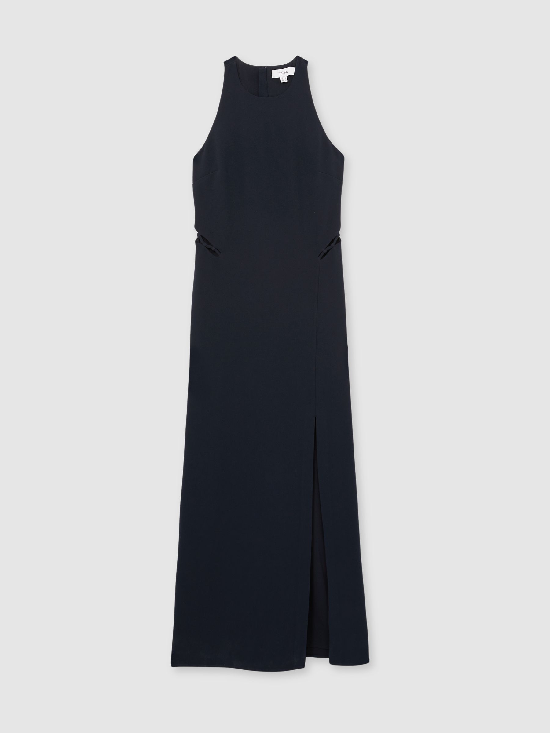 Ladder-Trim Sleeveless Maxi Dress in Navy - Image 2 of 6