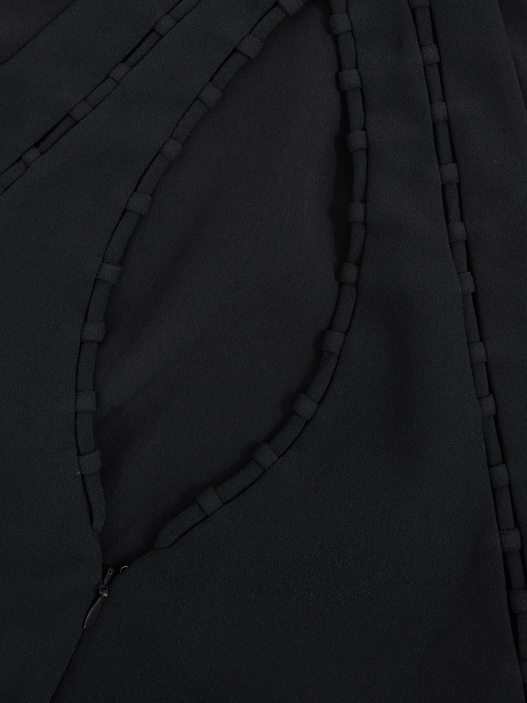 Ladder-Trim Sleeveless Maxi Dress in Navy - Image 6 of 6