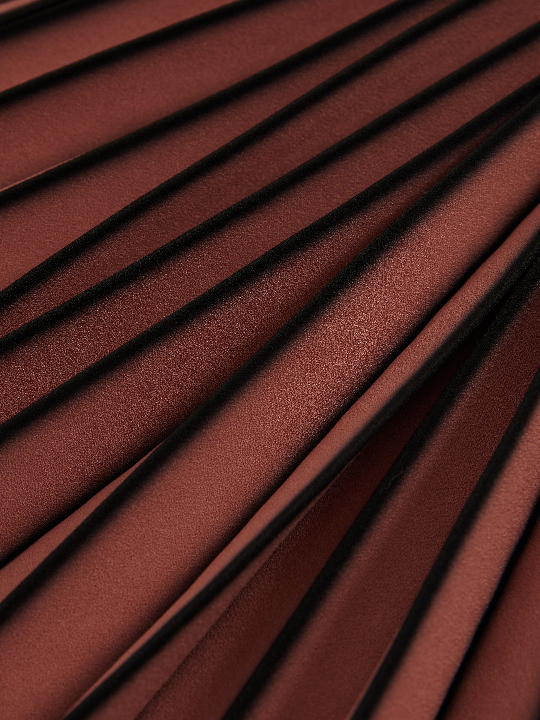 Ombré Pleated Midi Skirt in Black/Pink - Image 6 of 6