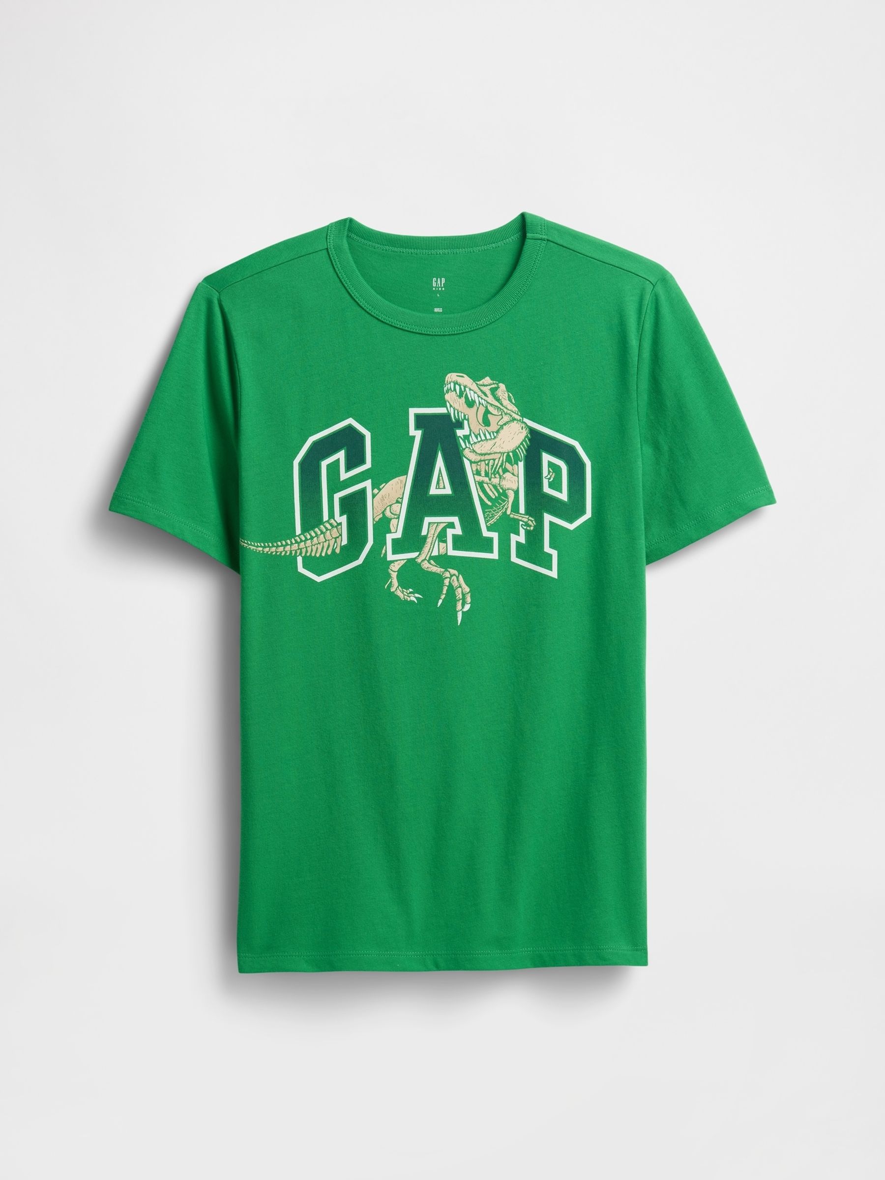 Green Dinosaur Graphic Short Sleeve T-Shirt (4-13yrs) - Image 1 of 3