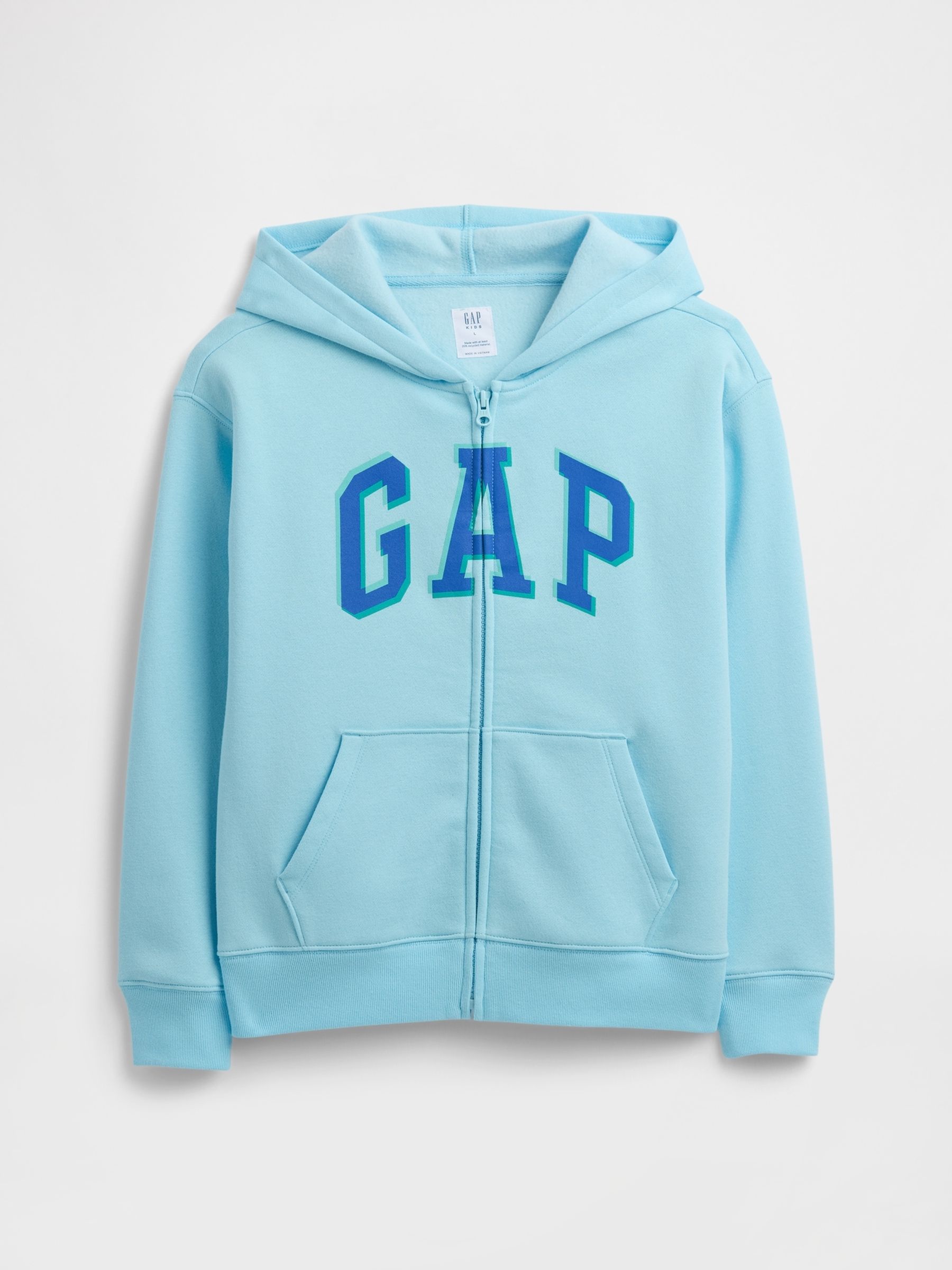 Blue Logo Full Zip Hoodie (4-13yrs) - Image 1 of 3