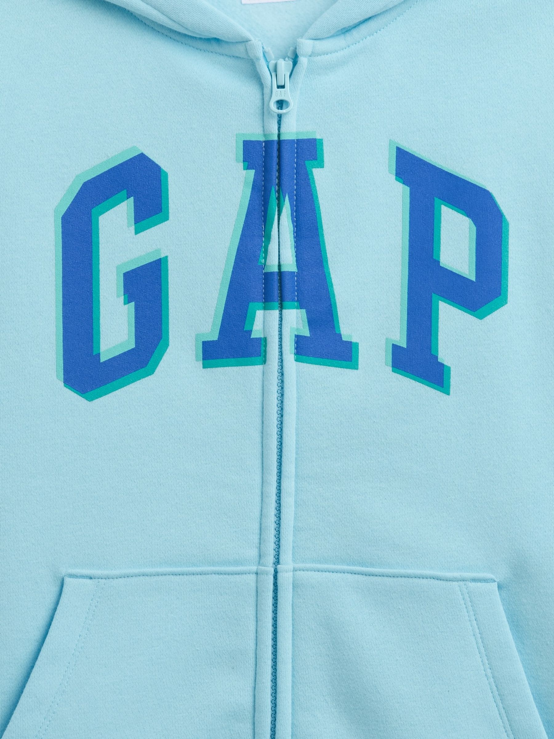 Blue Logo Full Zip Hoodie (4-13yrs) - Image 3 of 3