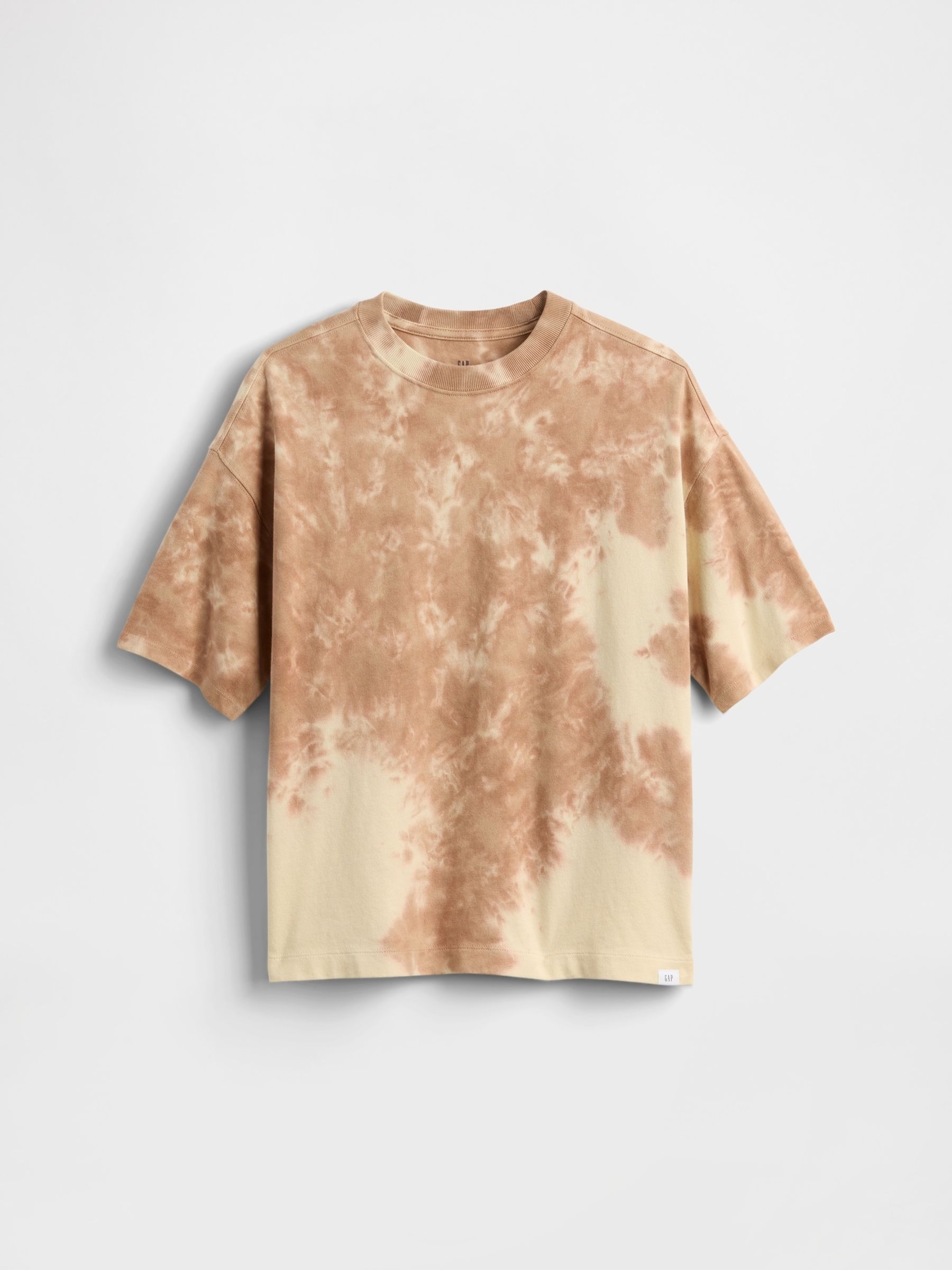 Brown Tie-Dye Heavyweight Short Sleeve T-Shirt (4-13yrs) - Image 2 of 2