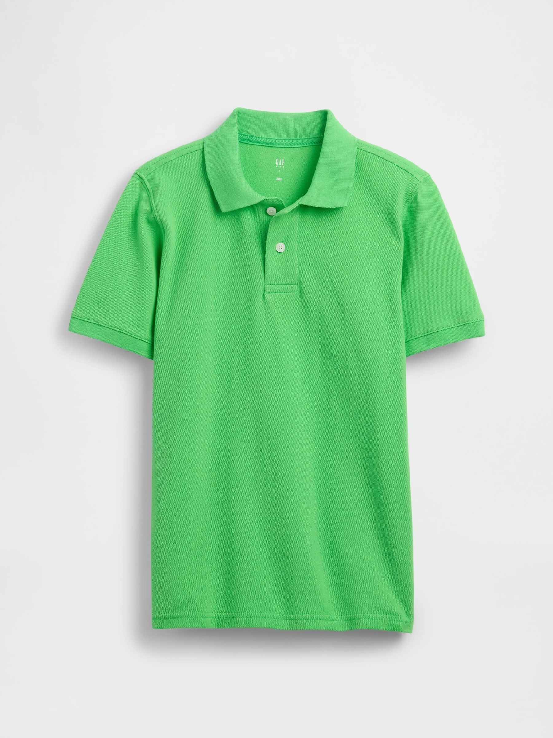 Green Pique Polo T-Shirt (4-12yrs) - Image 1 of 2