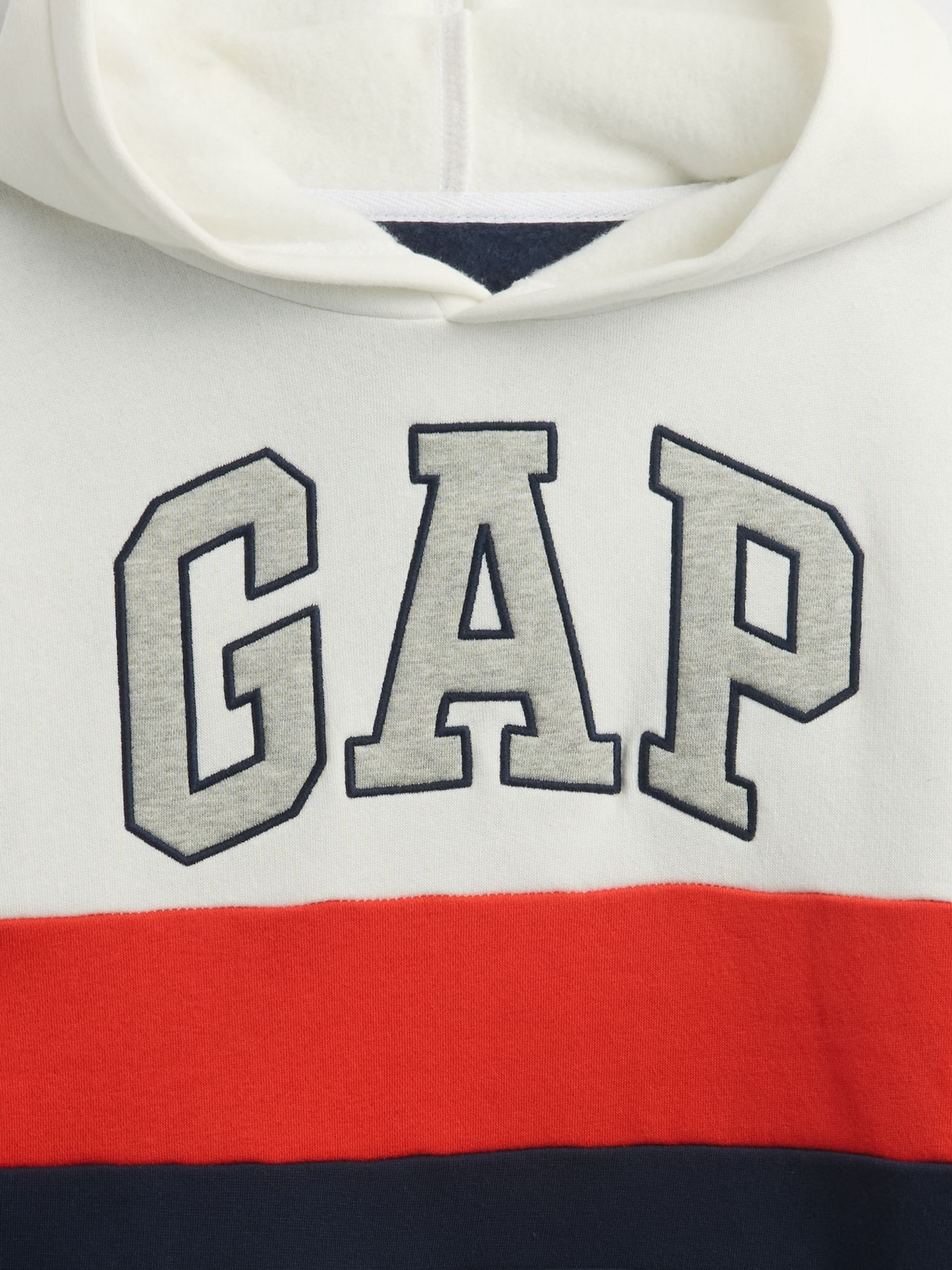 White Relaxed Logo Colourblock Hoodie (4-13yrs) - Image 5 of 5