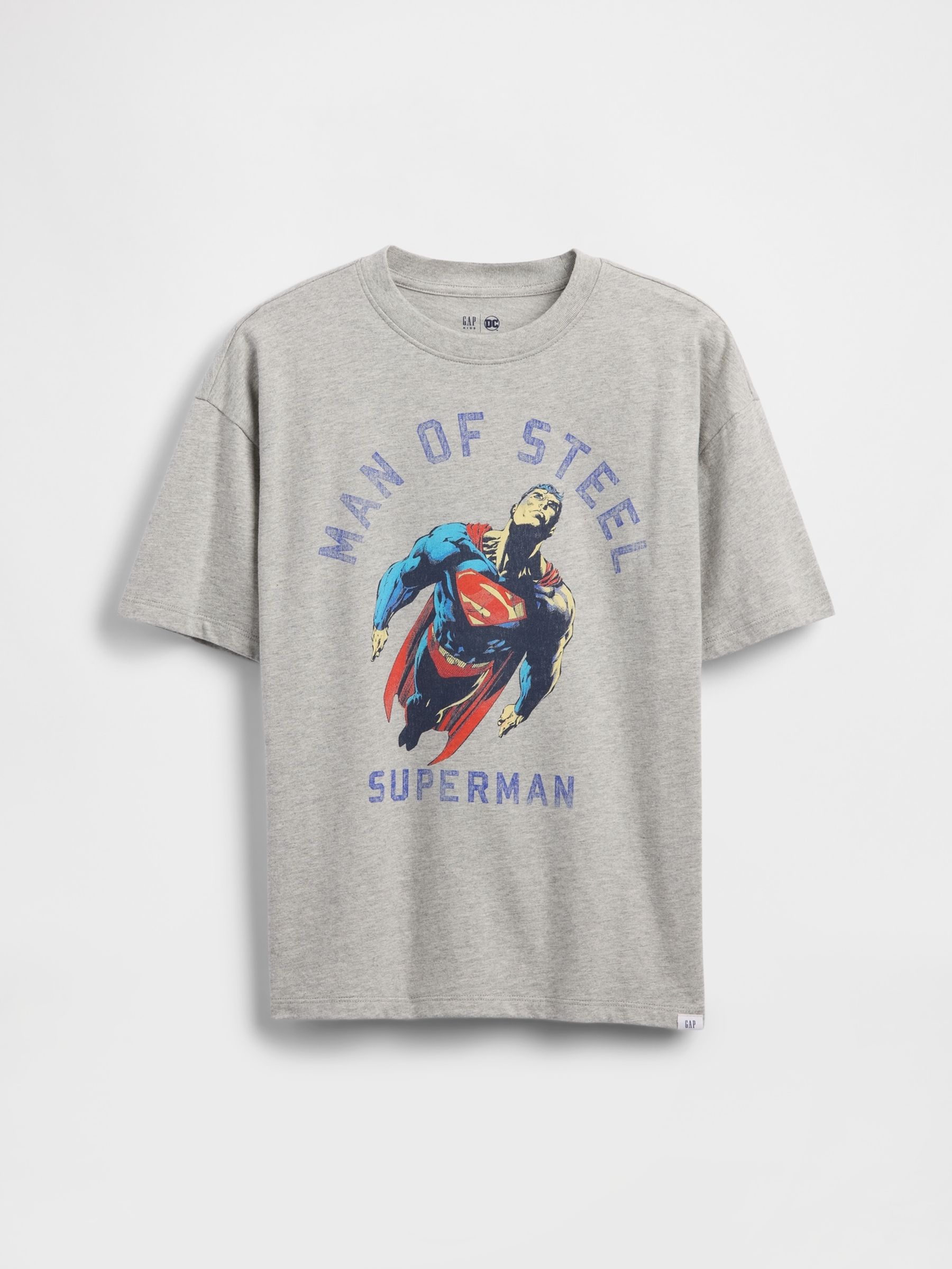 Grey Superman Graphic Short Sleeve T-Shirt (4-13yrs) - Image 1 of 3