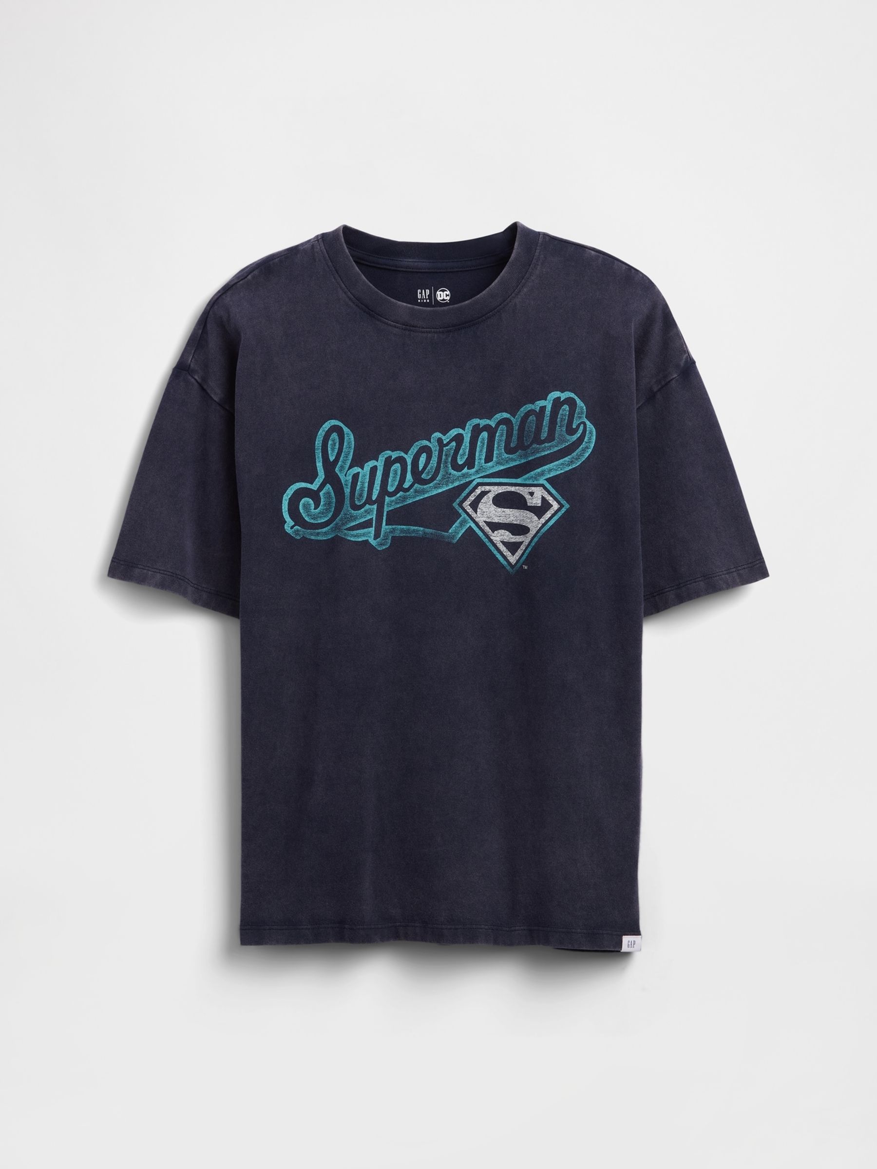 Navy/Blue Superman Graphic Short Sleeve T-Shirt (4-13yrs) - Image 1 of 3