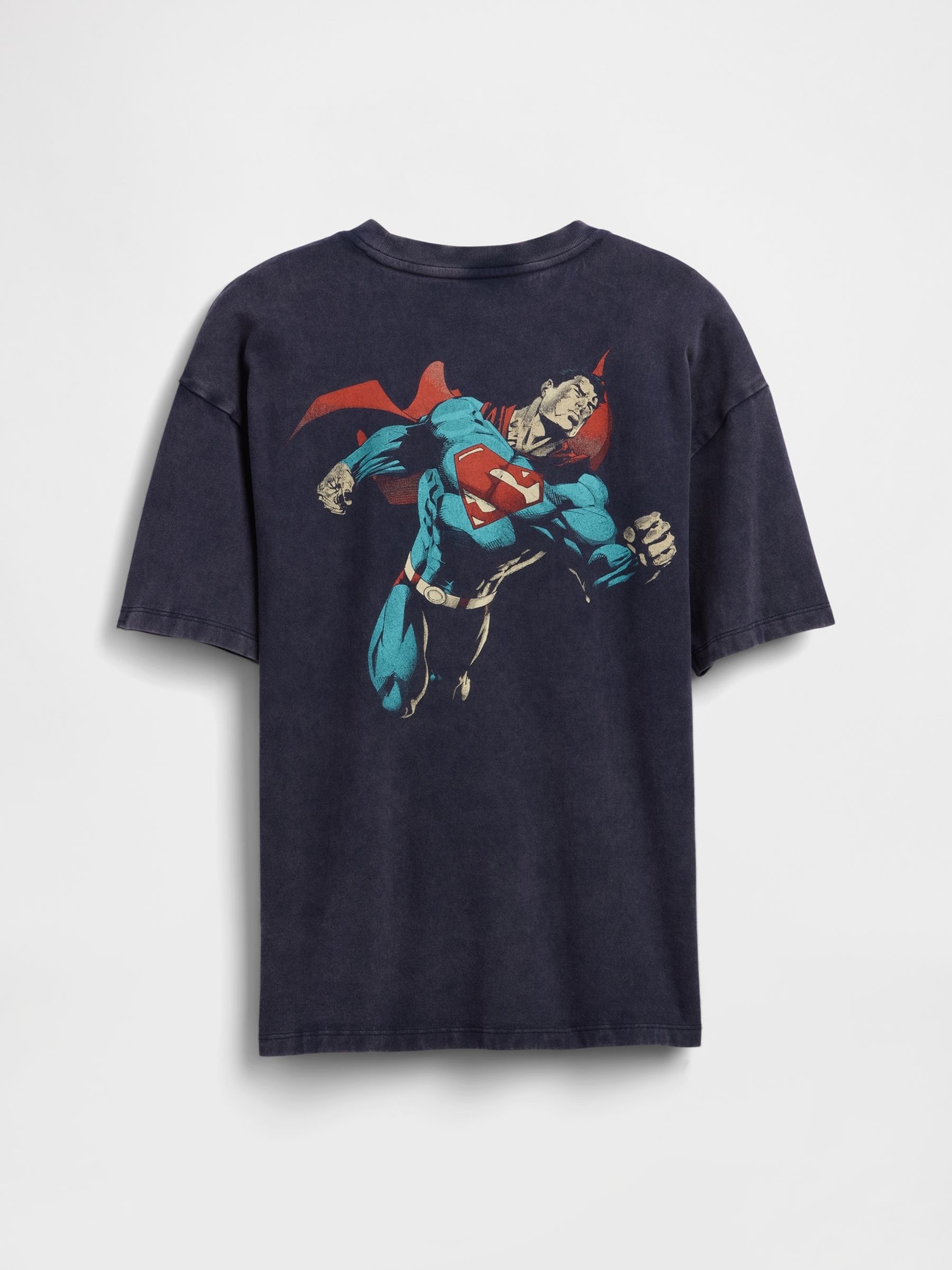 Navy/Blue Superman Graphic Short Sleeve T-Shirt (4-13yrs) - Image 2 of 3