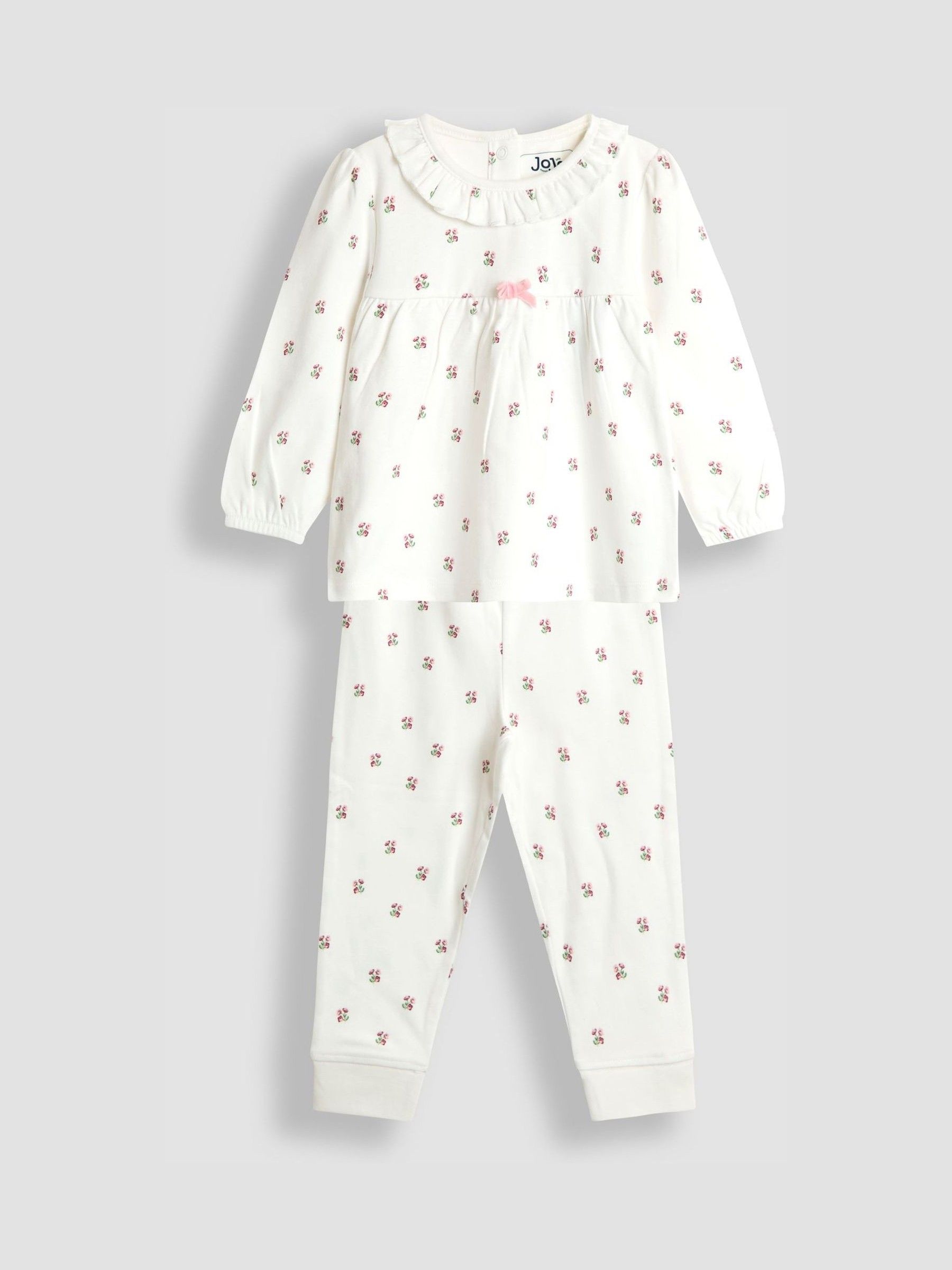 Cream Ditsy Print Pyjamas - Image 1 of 6 Cream Ditsy Print Pyjamas - Image 1 of 6