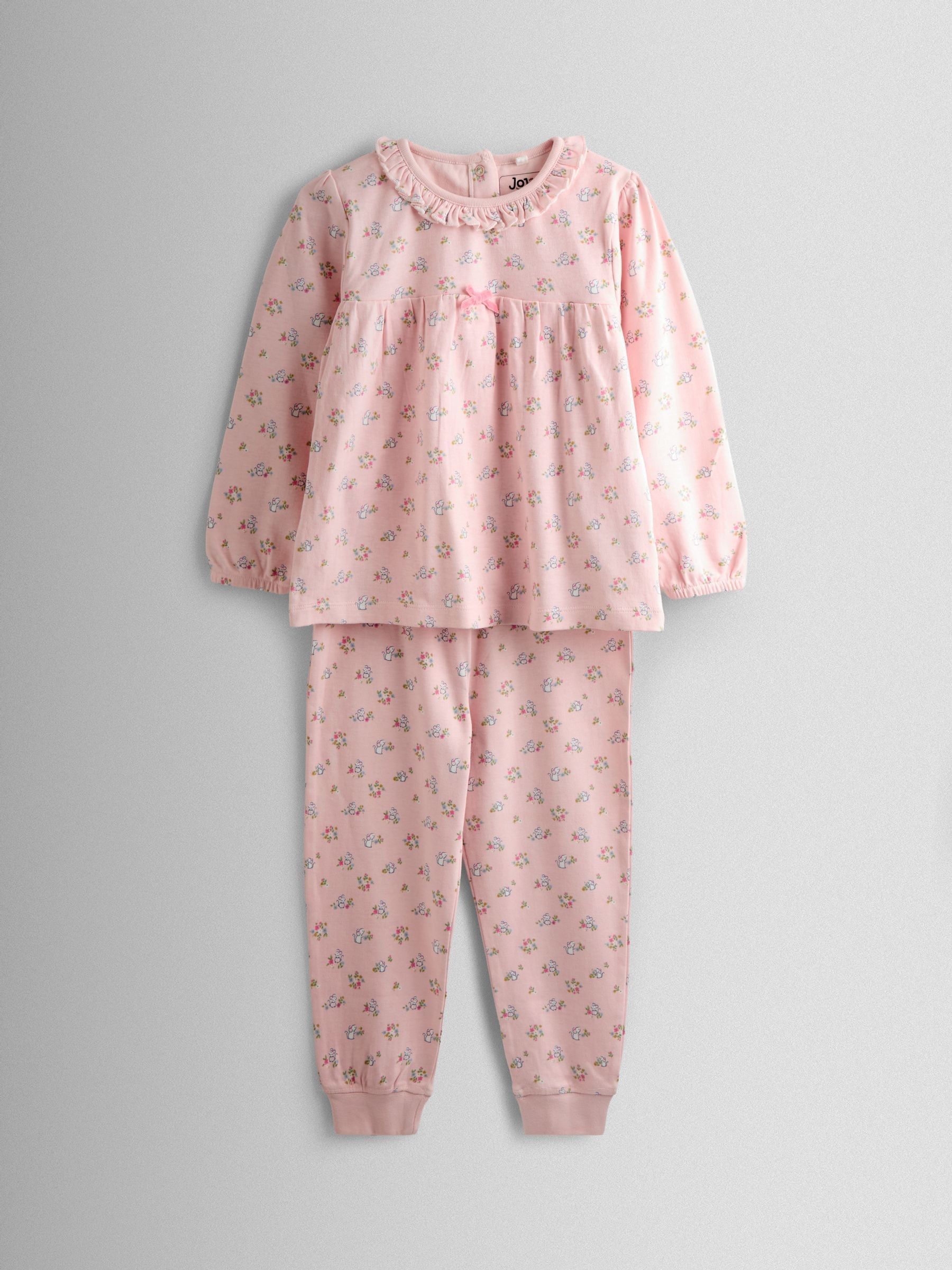 Pink Bunny Character Appliqué Jersey Pyjamas - Image 1 of 7