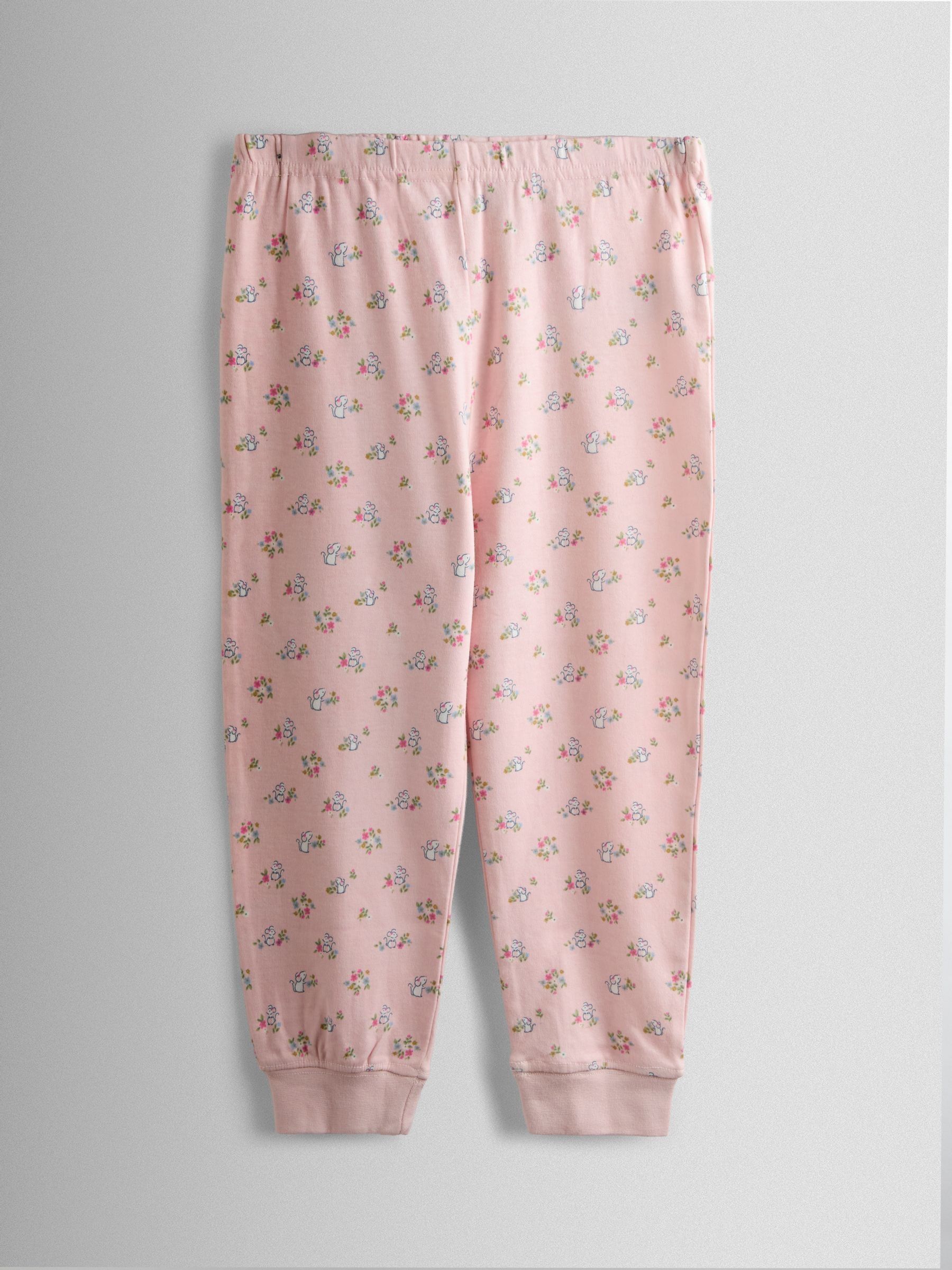 Pink Bunny Character Appliqué Jersey Pyjamas - Image 4 of 7