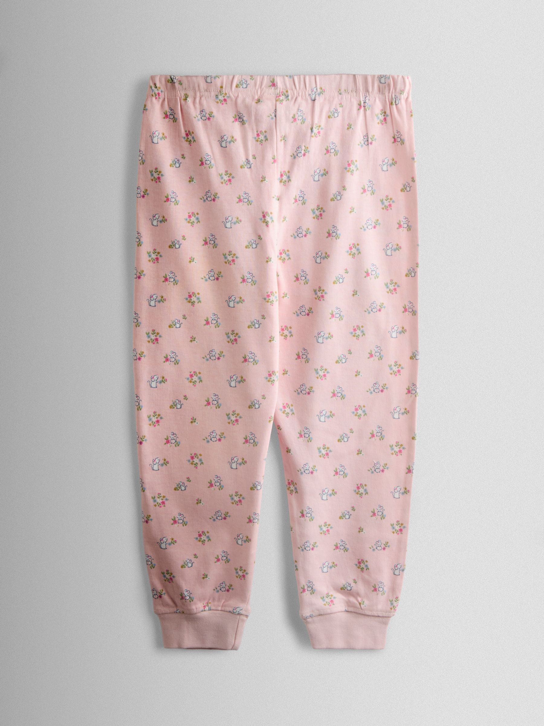 Pink Bunny Character Appliqué Jersey Pyjamas - Image 5 of 7