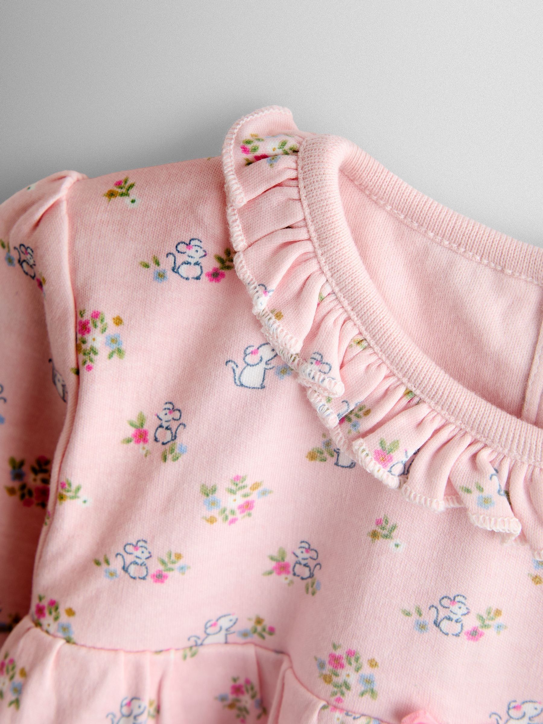 Pink Bunny Character Appliqué Jersey Pyjamas - Image 7 of 7