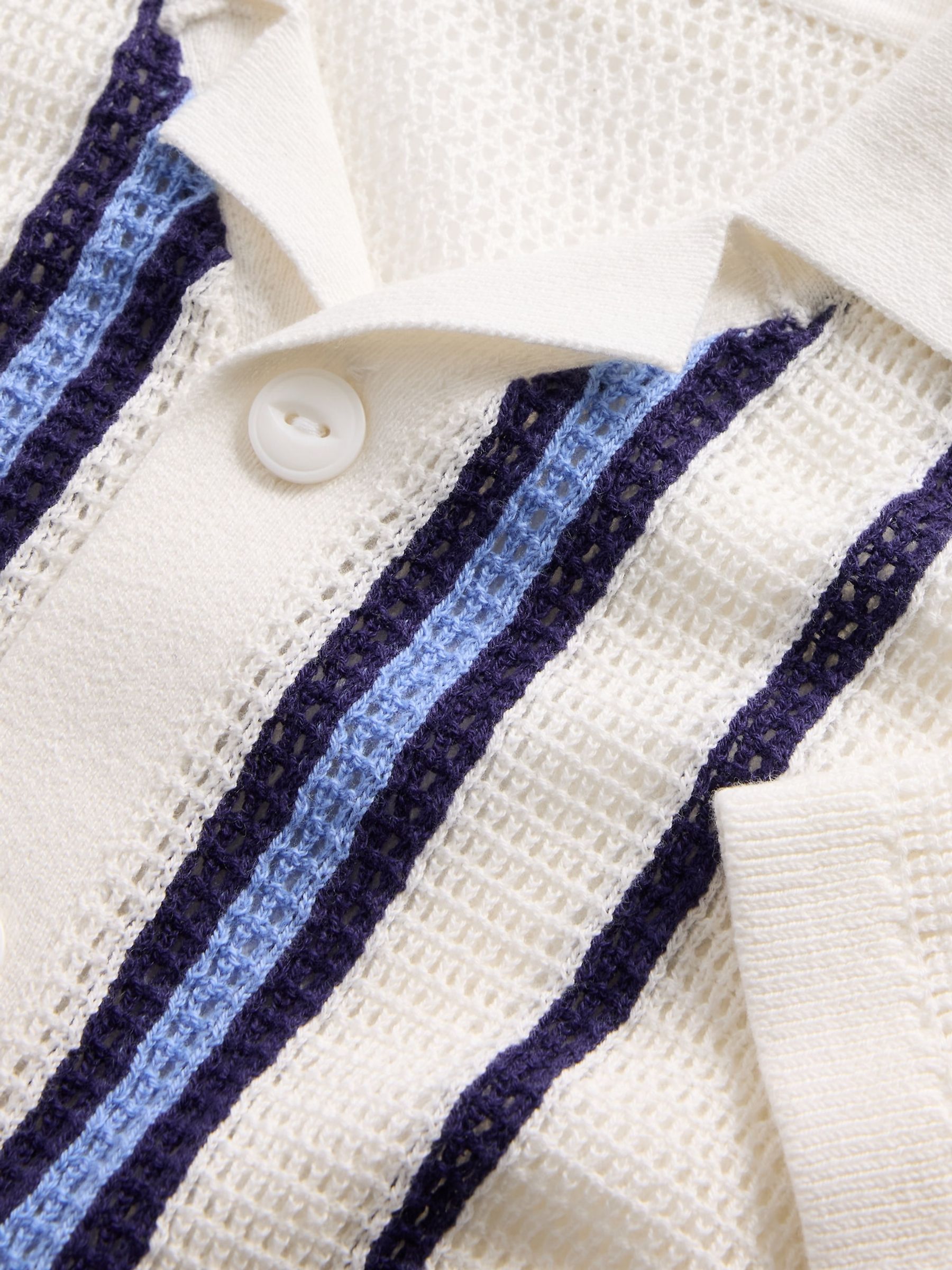White Crochet Knit Shirt - Image 4 of 4