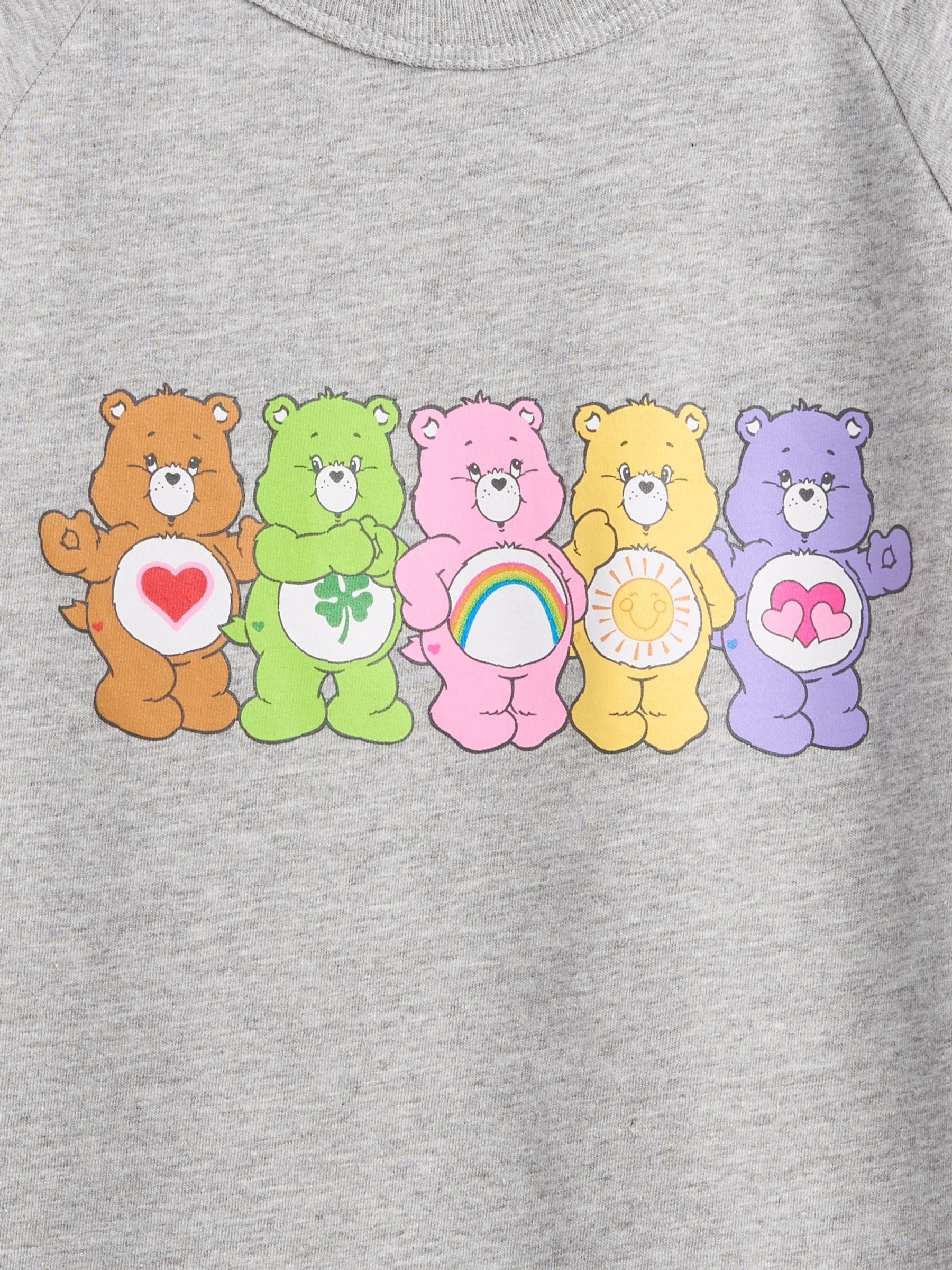 Grey Care Bear Crew Neck Short Sleeve T-Shirt (4-13yrs) - Image 3 of 3