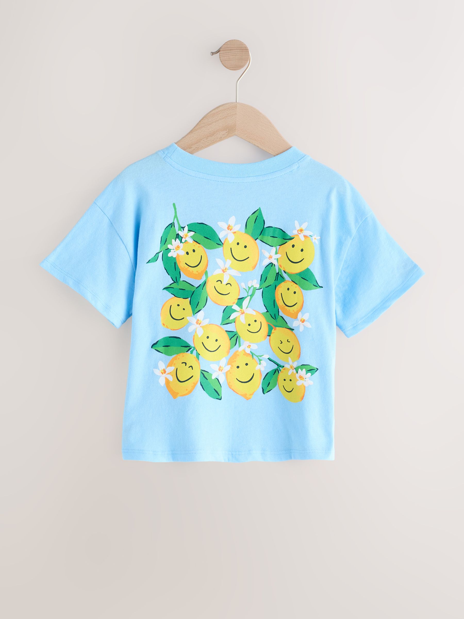 Blue Lemon Relaxed Graphic Short Sleeve Crew Neck T-Shirt (4-13yrs) - Image 2 of 4