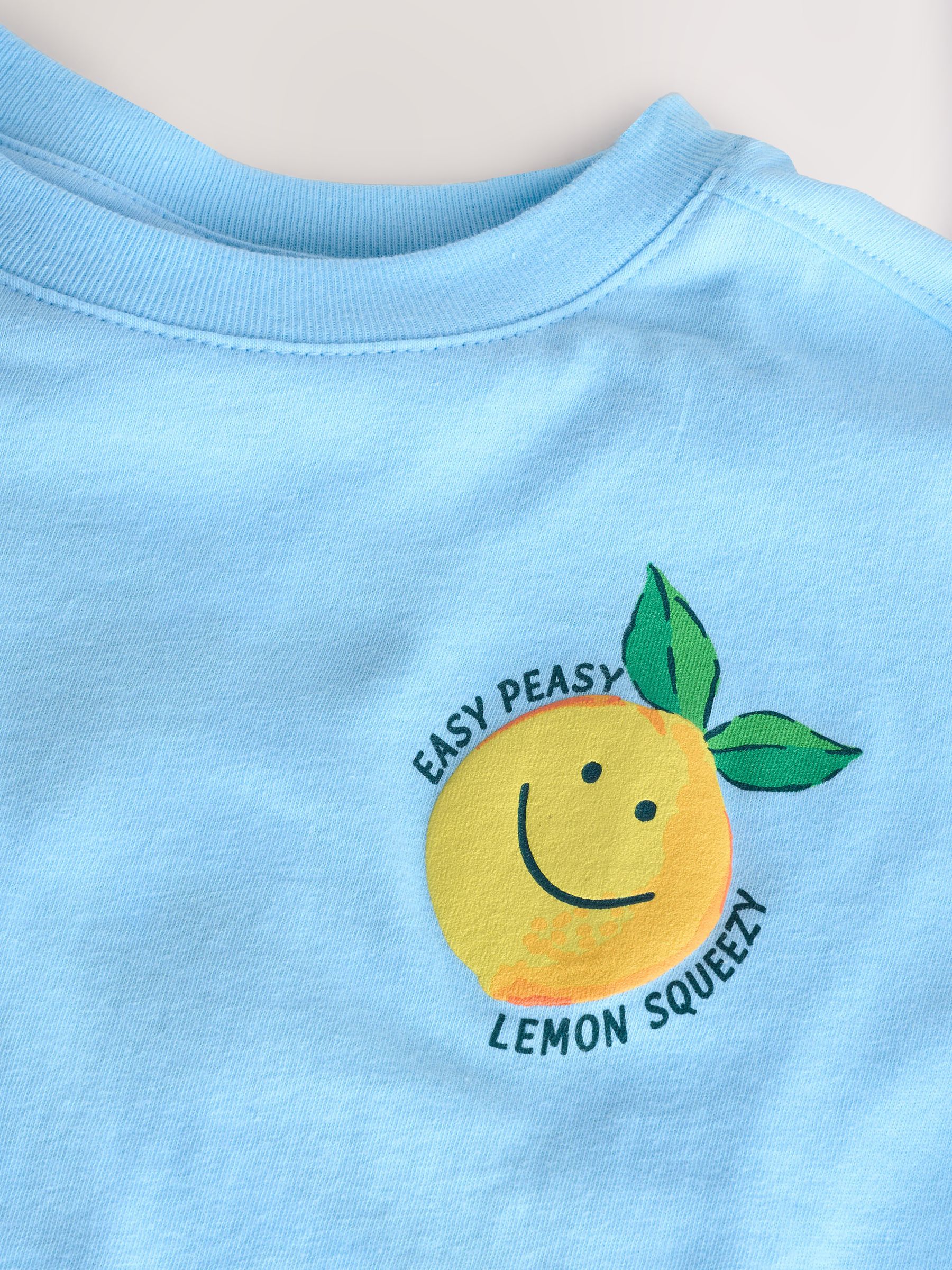 Blue Lemon Relaxed Graphic Short Sleeve Crew Neck T-Shirt (4-13yrs) - Image 3 of 4