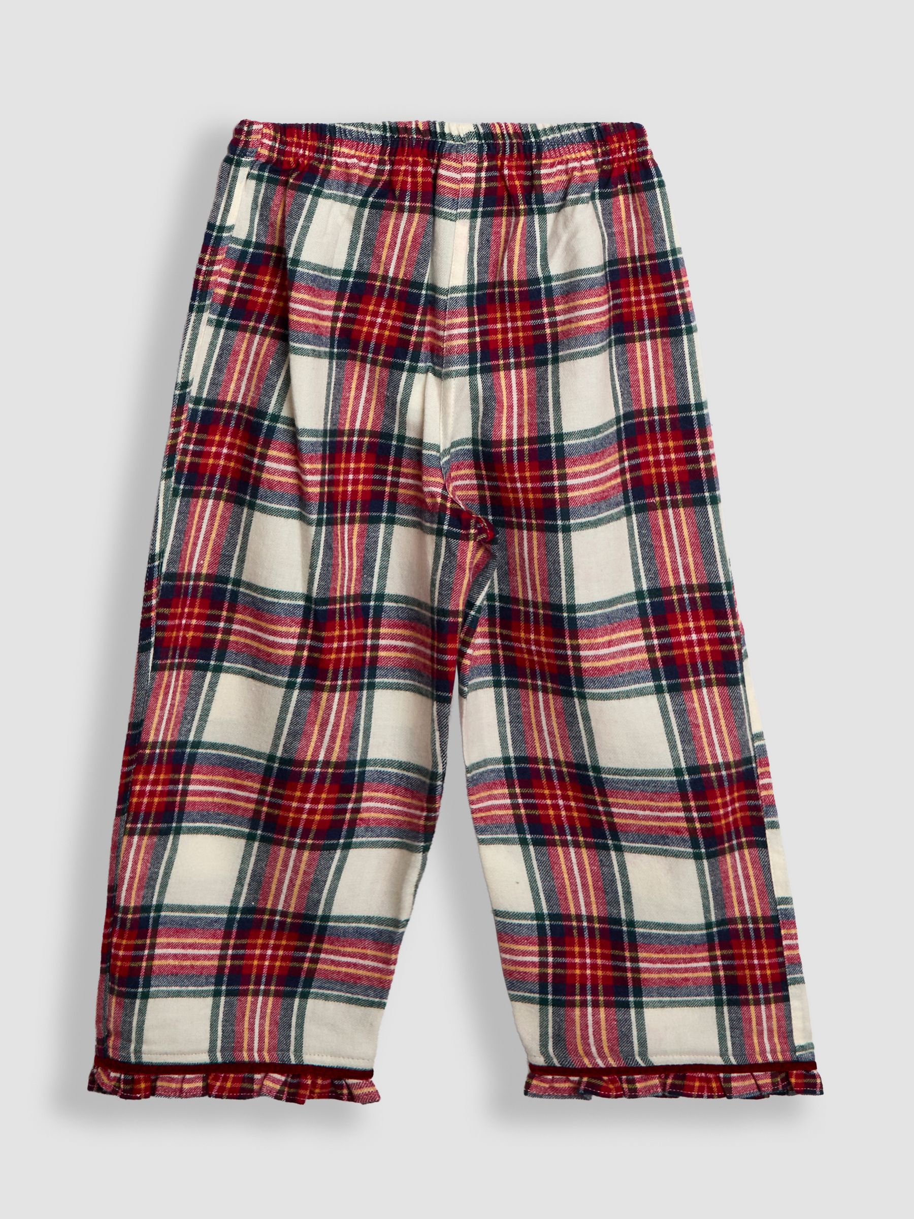 Cream silver Woven Check Pretty Collar Pyjamas - Image 5 of 6