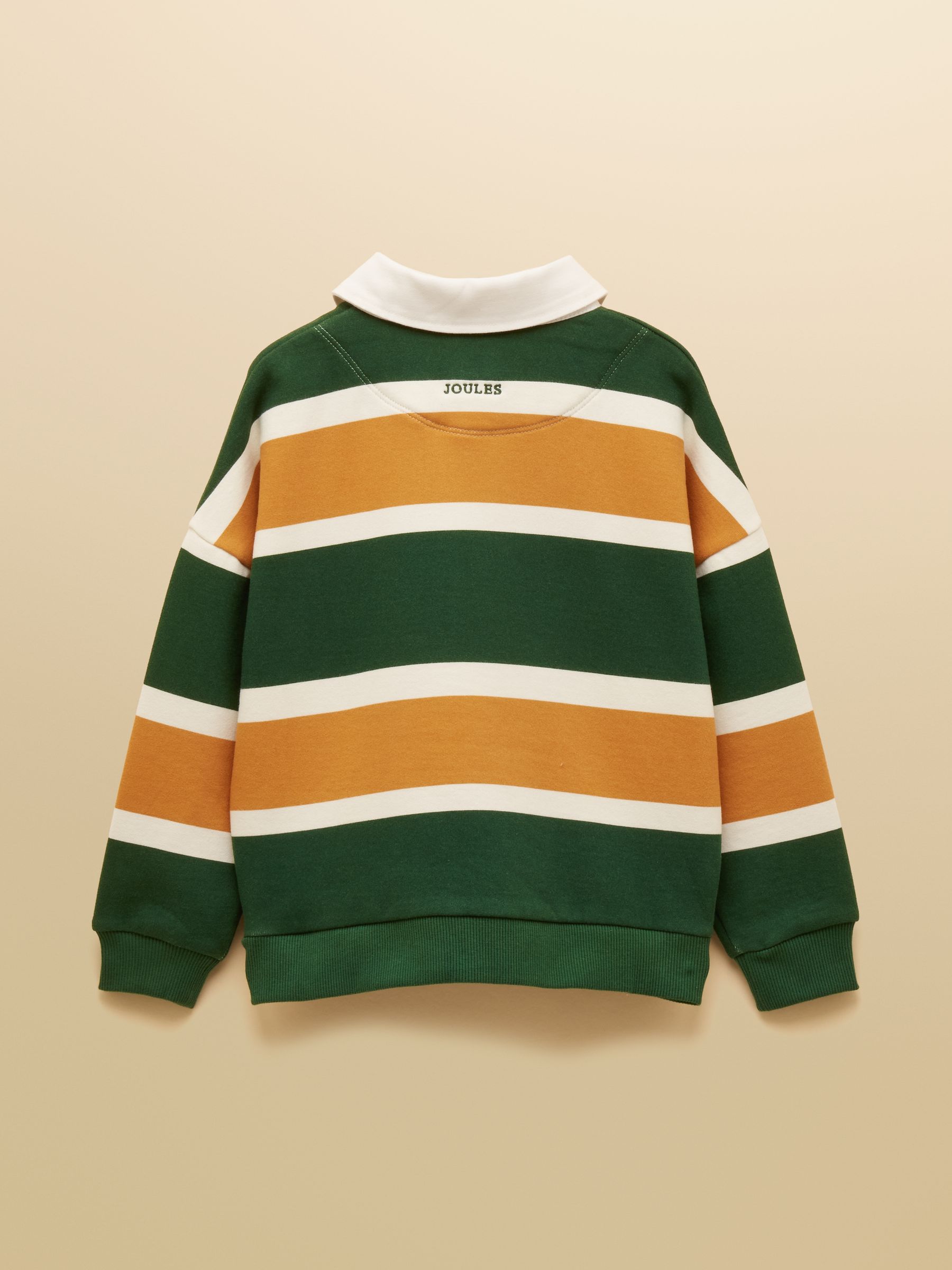 Green/Yellow Boys' Collared Sweatshirt - Image 2 of 5 Green/Yellow Boys' Collared Sweatshirt - Image 2 of 5
