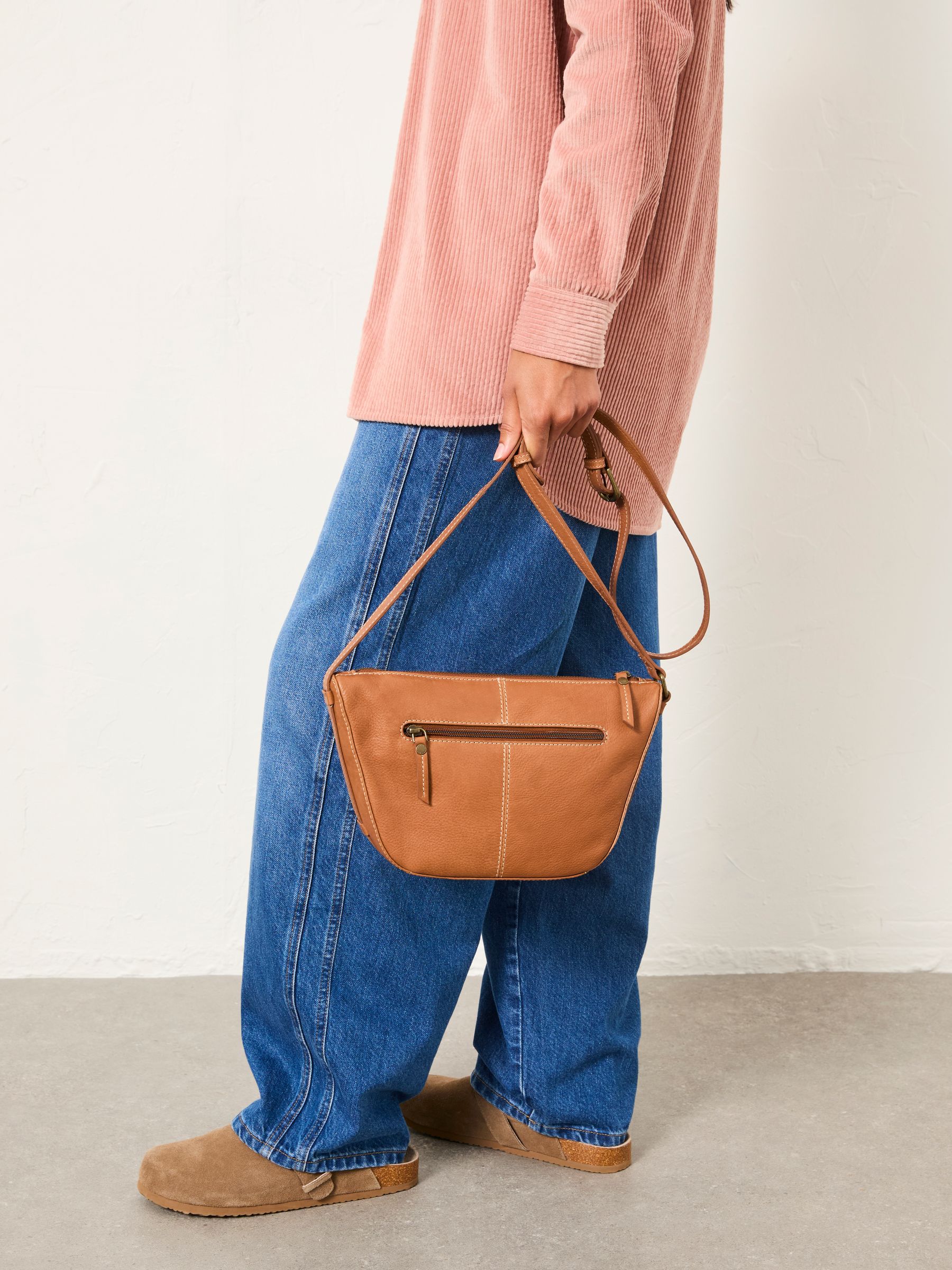 Tan Brown Sling Crossbody Bag - Image 2 of 5