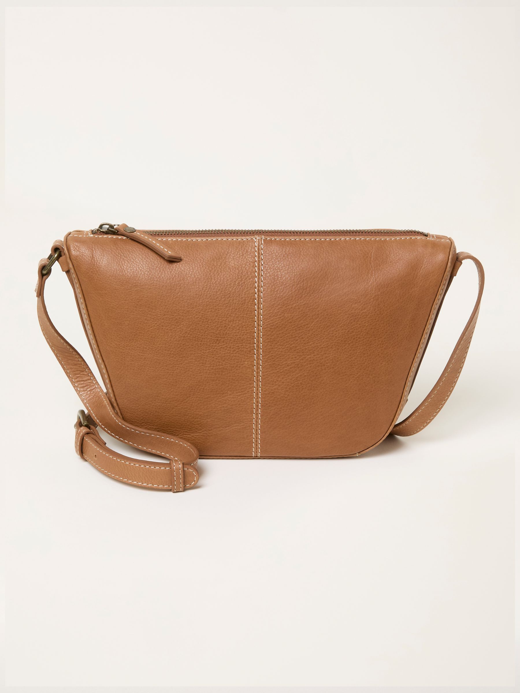 Tan Brown Sling Crossbody Bag - Image 3 of 5
