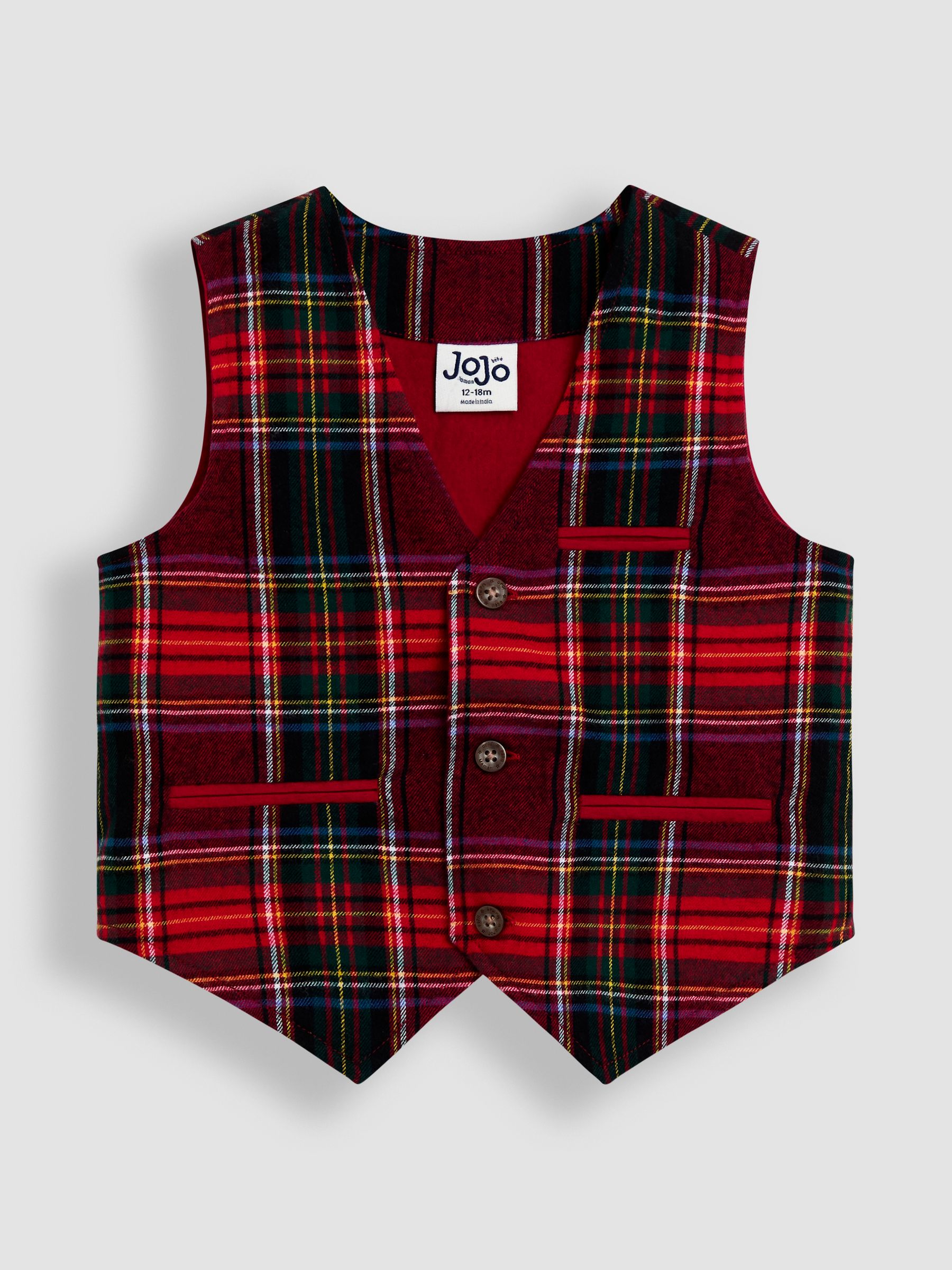 Red 3-Piece Bow Tie Waistcoat & Shirt Set - Image 2 of 6