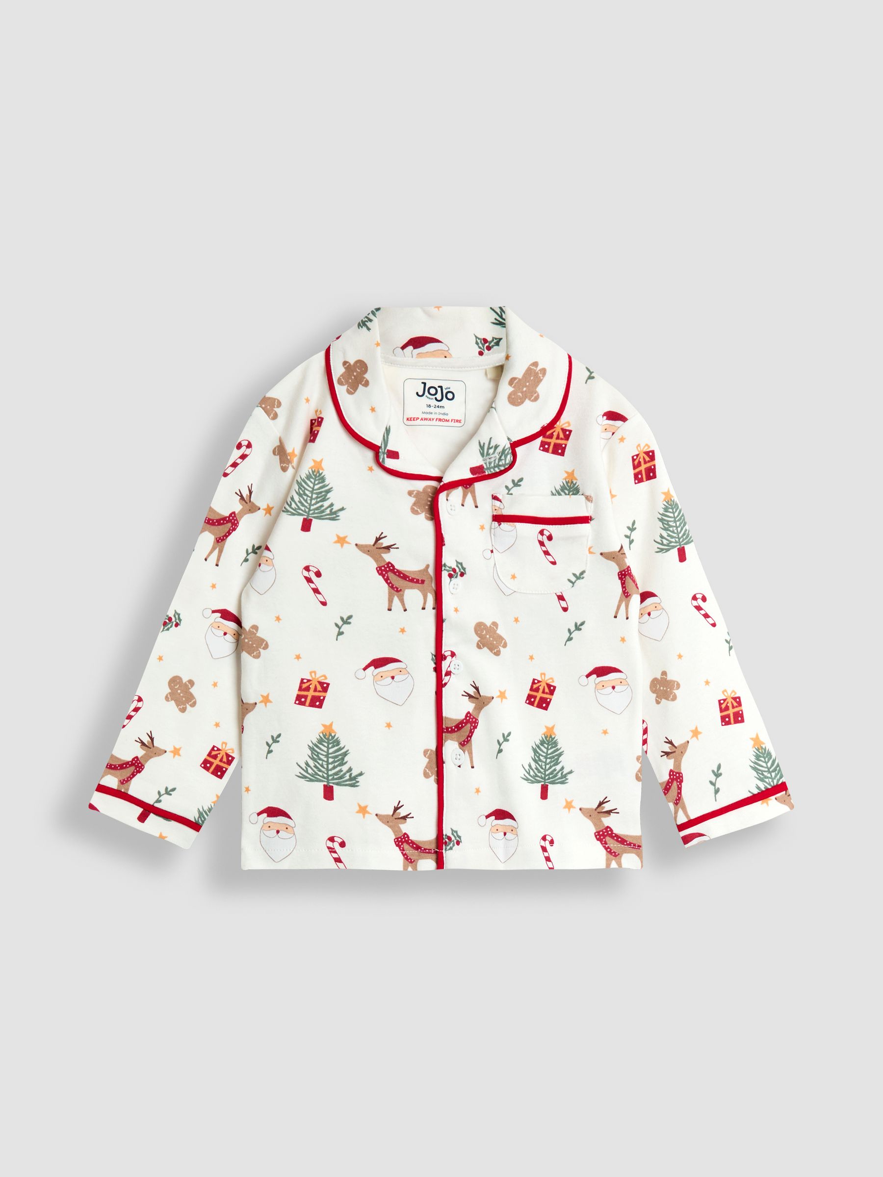 Almond Cream Woven Check Pyjamas - Image 2 of 6