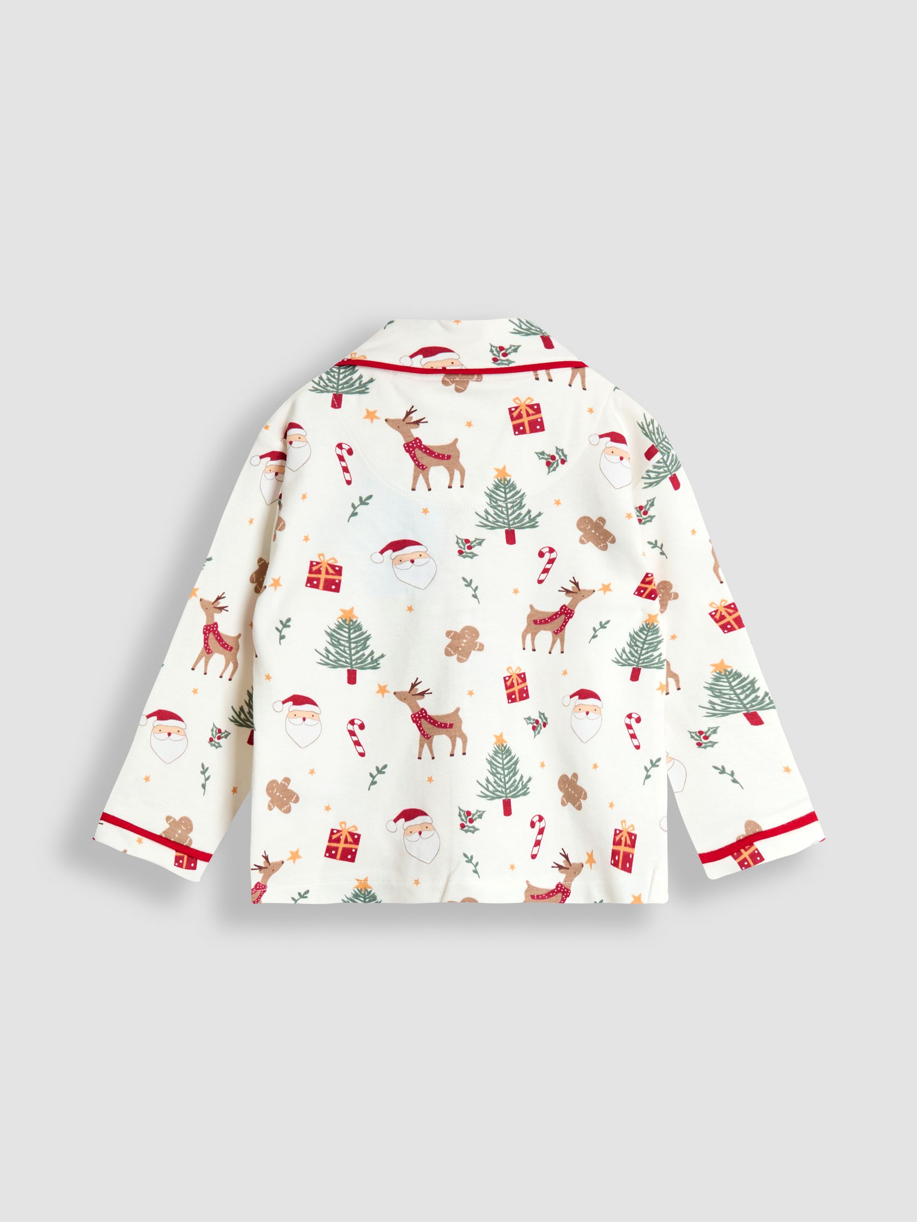 Almond Cream Woven Check Pyjamas - Image 3 of 6