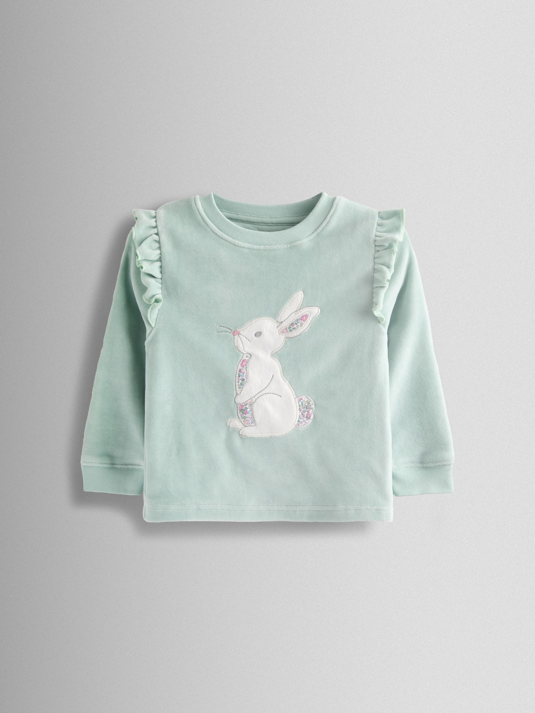 Blue Bunny Floral Pretty Pyjamas - Image 2 of 6