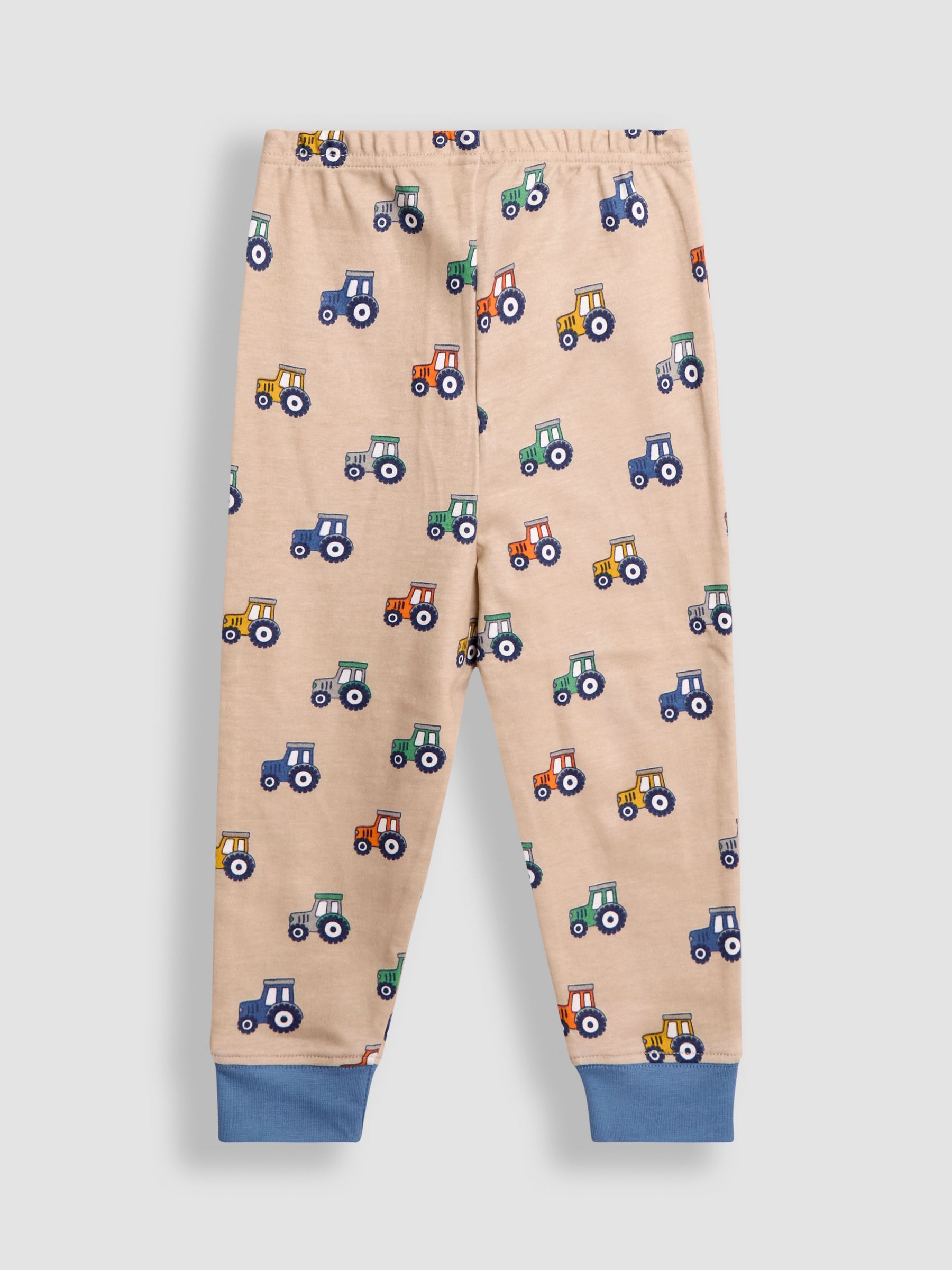 Navy Tractor Mix And Match 2 Pack Pyjamas - Image 10 of 11