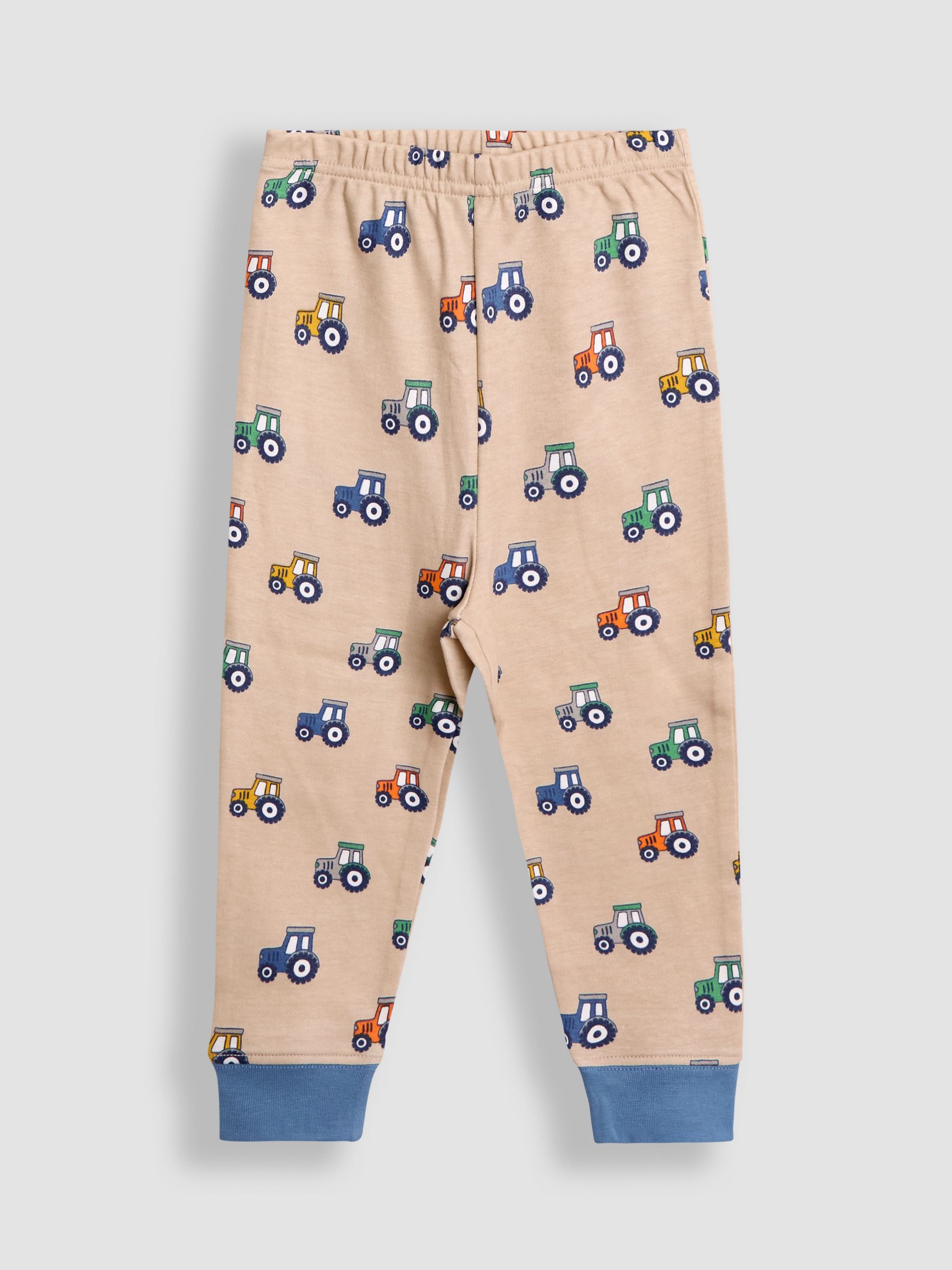 Navy Tractor Mix And Match 2 Pack Pyjamas - Image 9 of 11