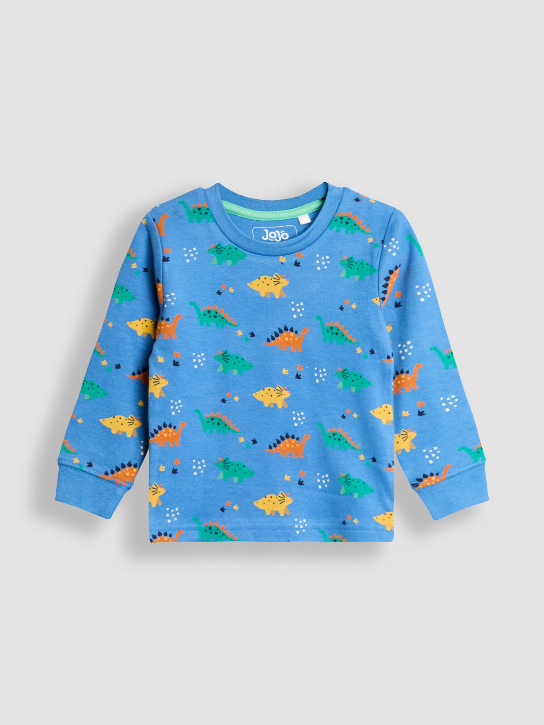 Blue Dino Mix And Match 2 Pack Pyjamas - Image 6 of 11