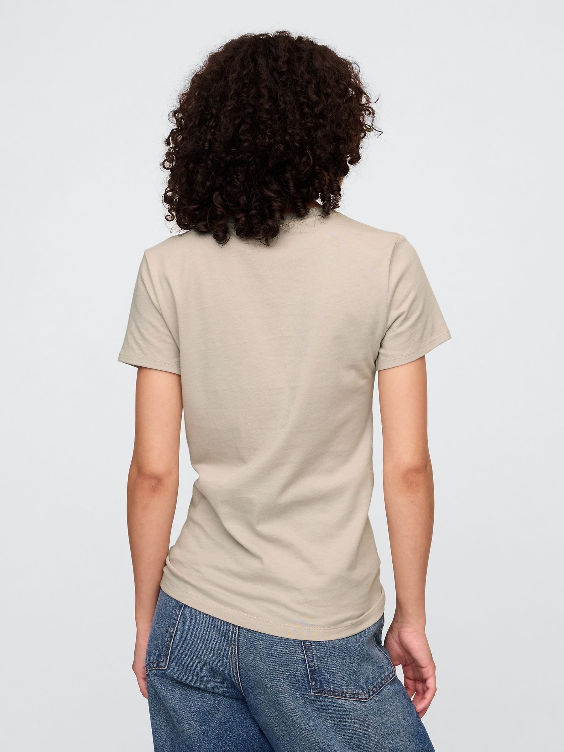 Grey Vintage Logo Crewneck T-Shirt - Image 2 of 5