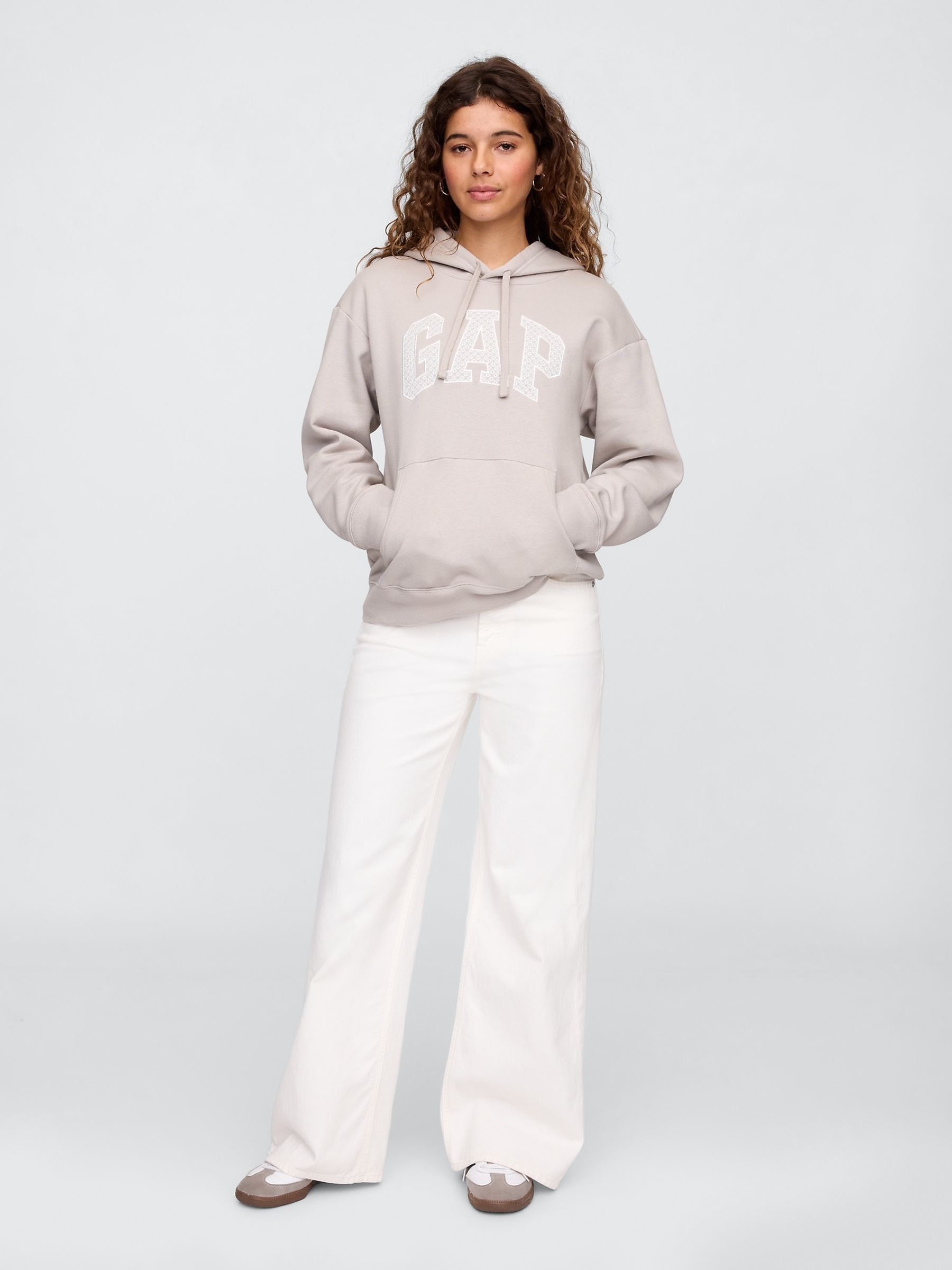 Beige Logo Hoodie - Image 3 of 5